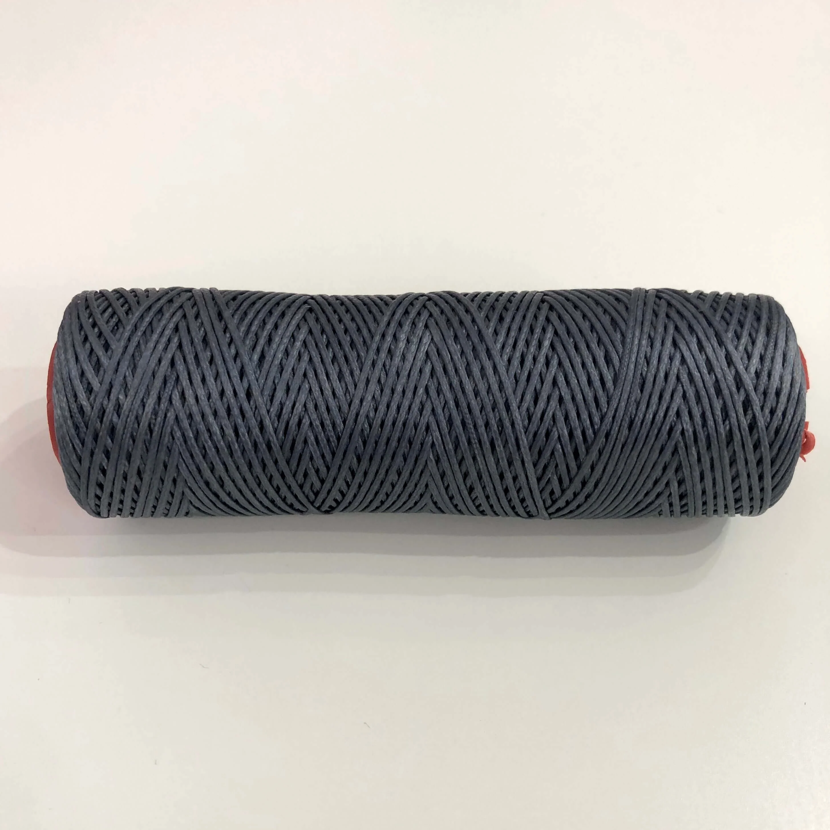 Grey Waxed Cotton Cord - 1mm, 100m Reel