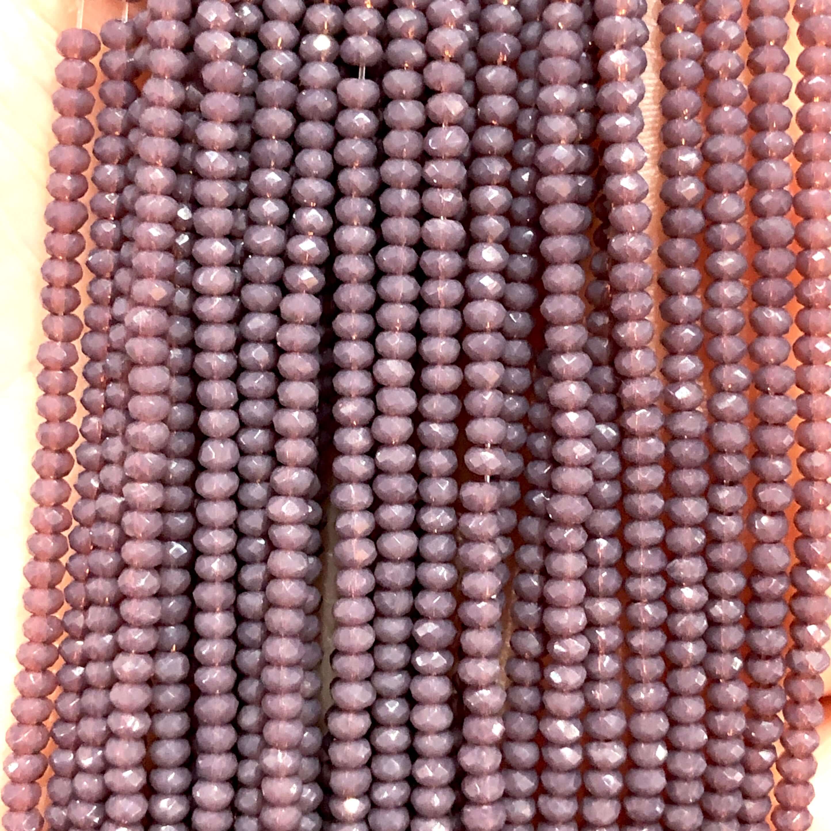 1mm Crystal rondelle beads strand 170 pcs, PBC1C31
