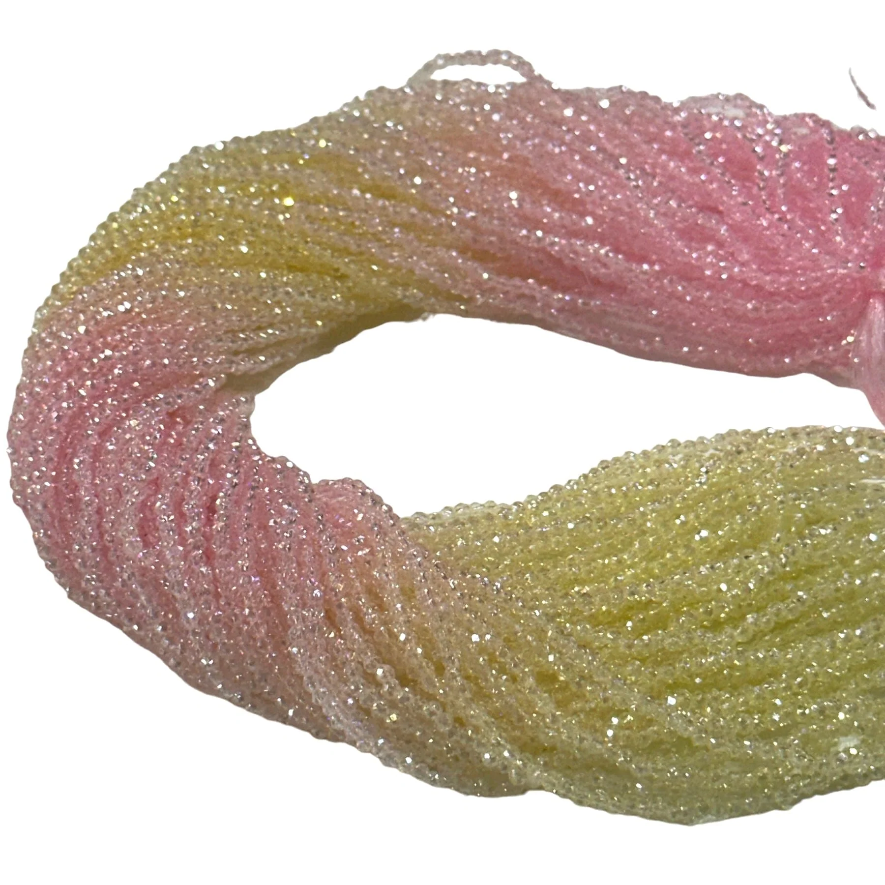 1mm Crystal rondelle beads strand 160 pcs, PBC1C79 - Image 2