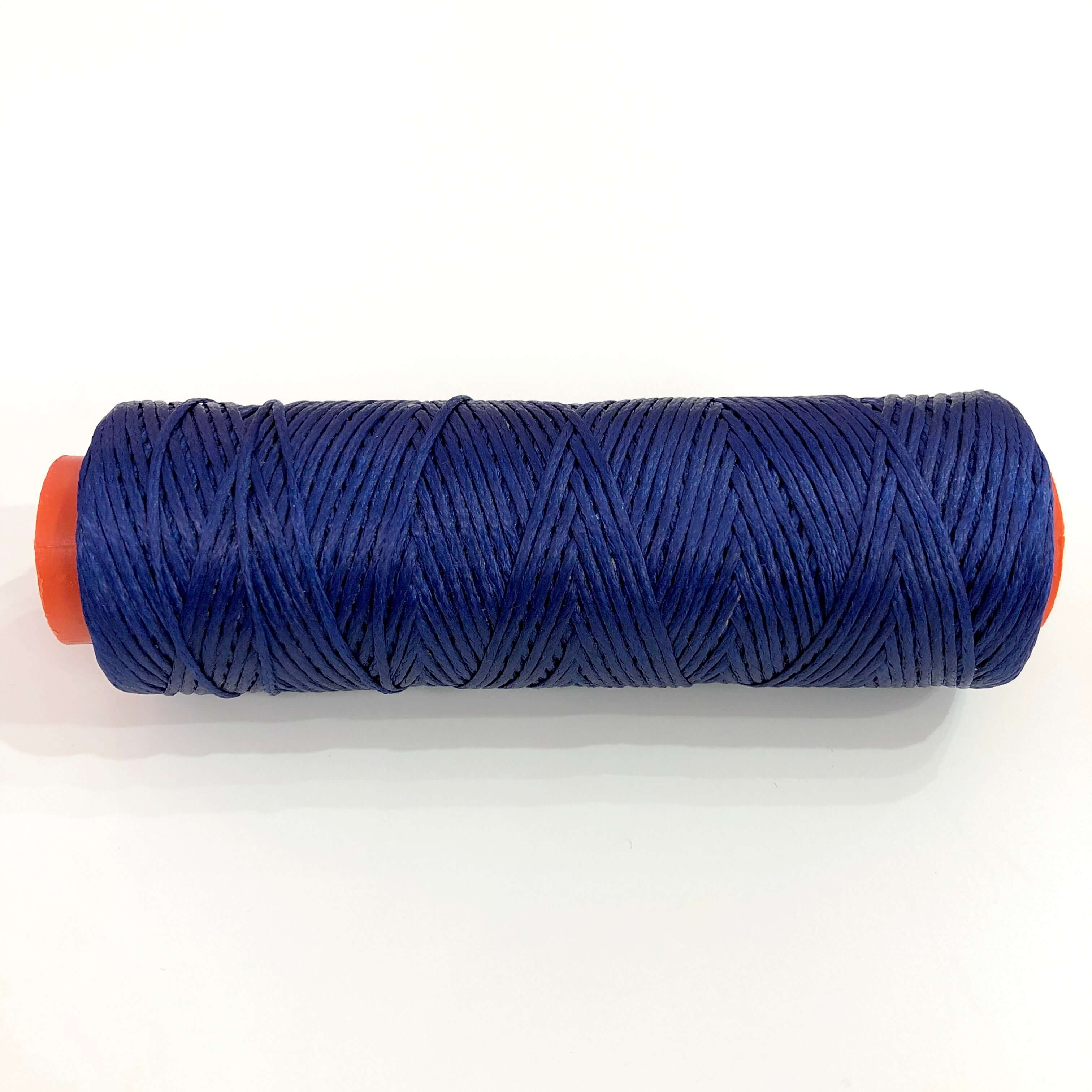 Royal Blue Waxed Cotton Cord - 1mm, 100m Reel