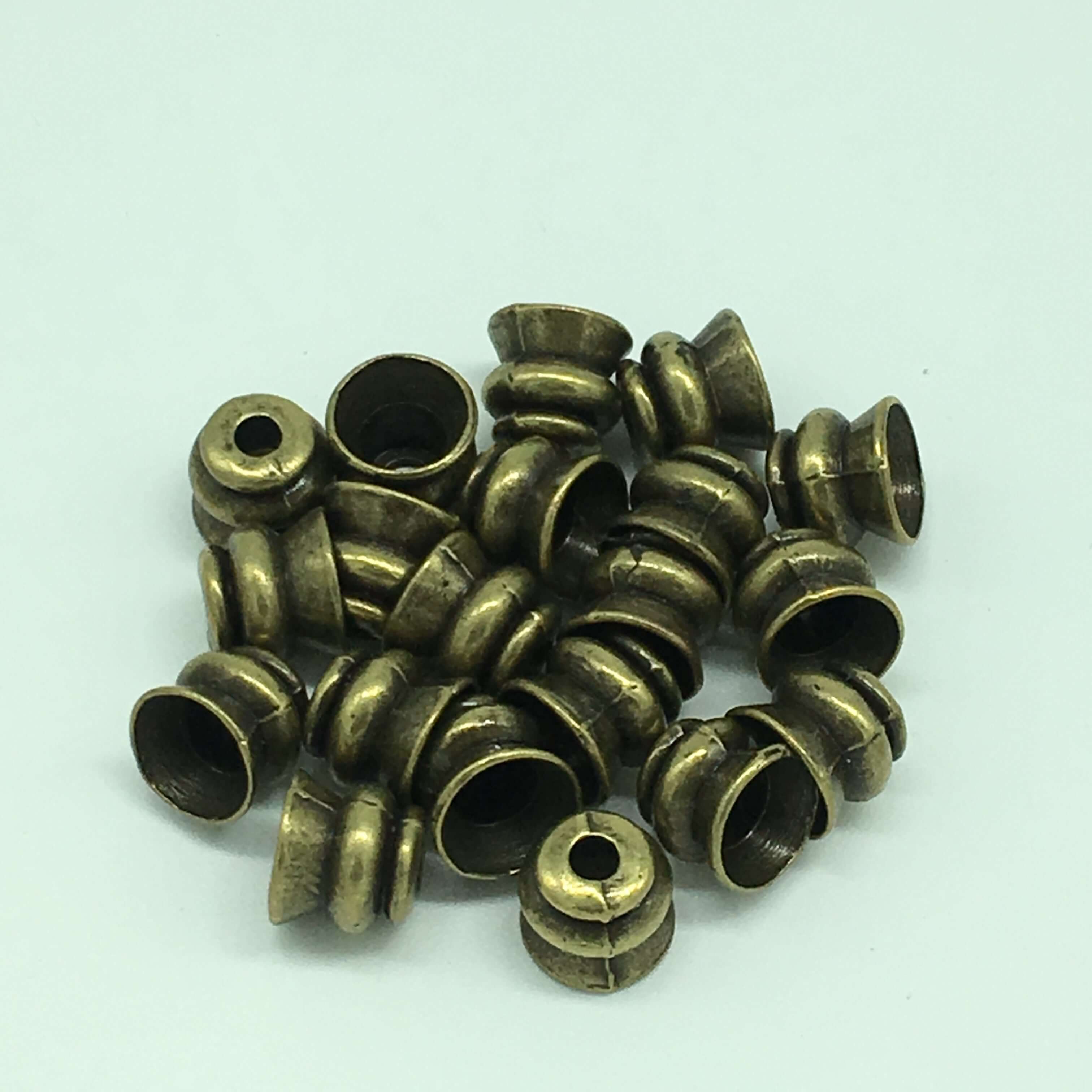 22 Kt Matte Gold Plated Bead Caps 8x8x8 mm - Image 3