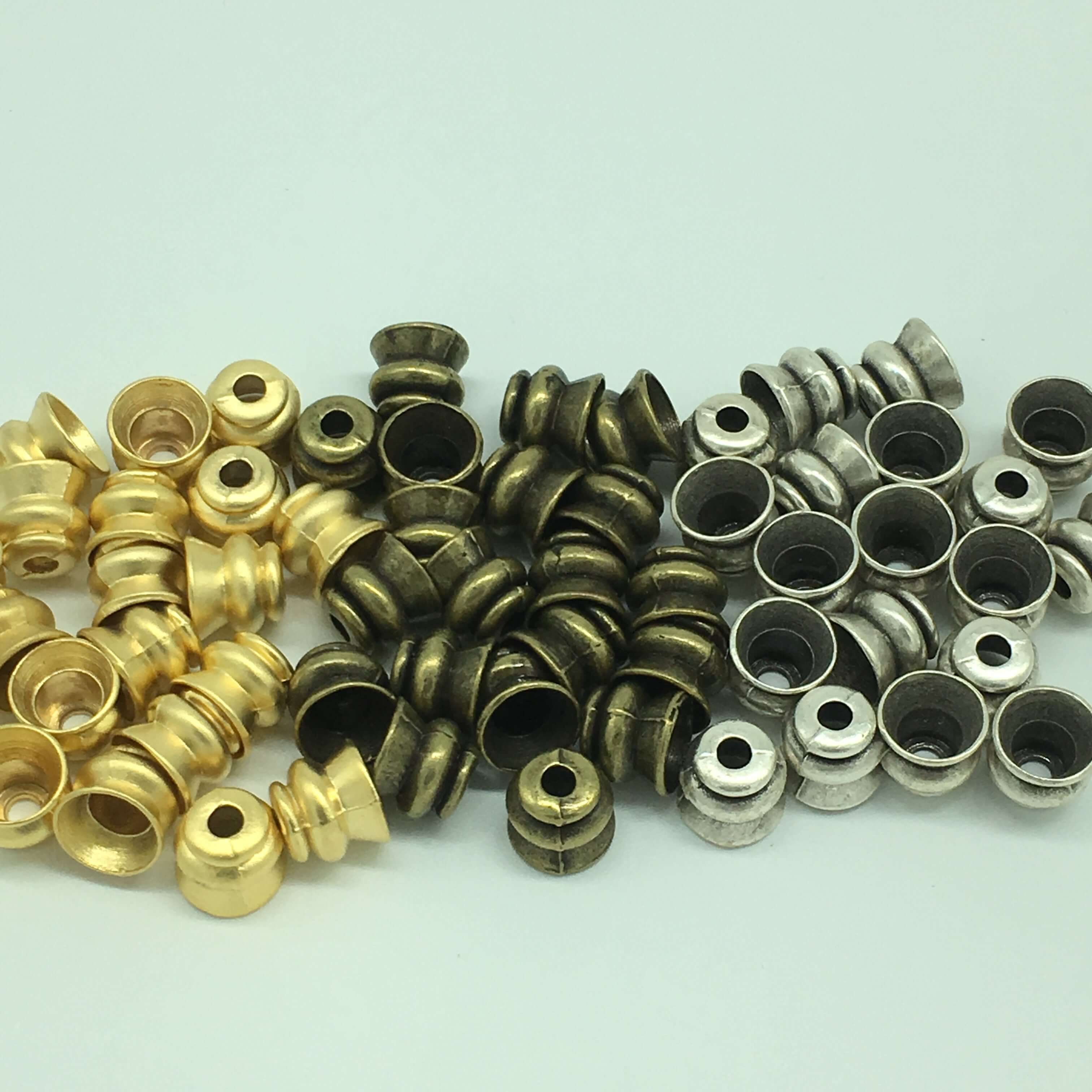 22 Kt Matte Gold Plated Bead Caps 8x8x8 mm - Image 4