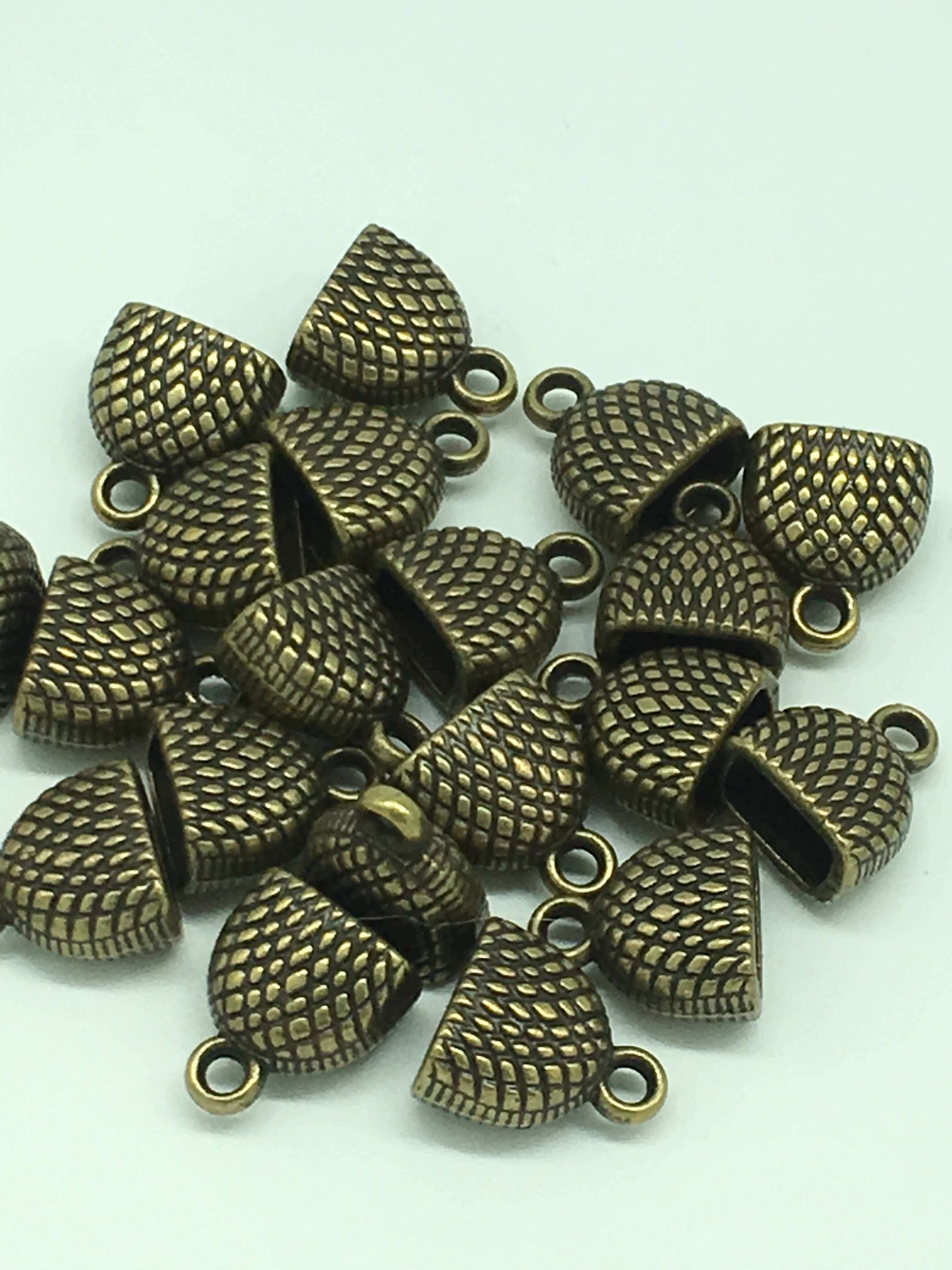22 Kt Matte Gold Plated Bead Caps 12x7x7 mm - Image 3