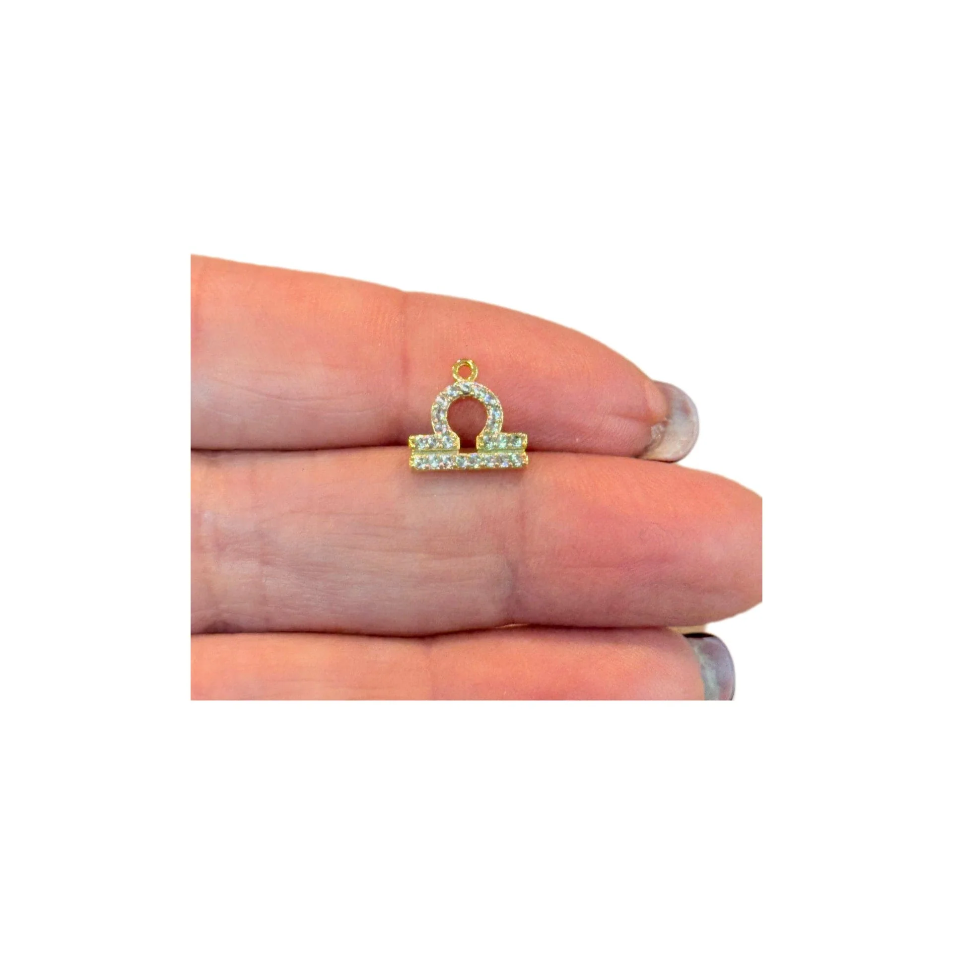 24Kt Gold Plated Brass CZ Zodiac Horoscope Sign - Image 11