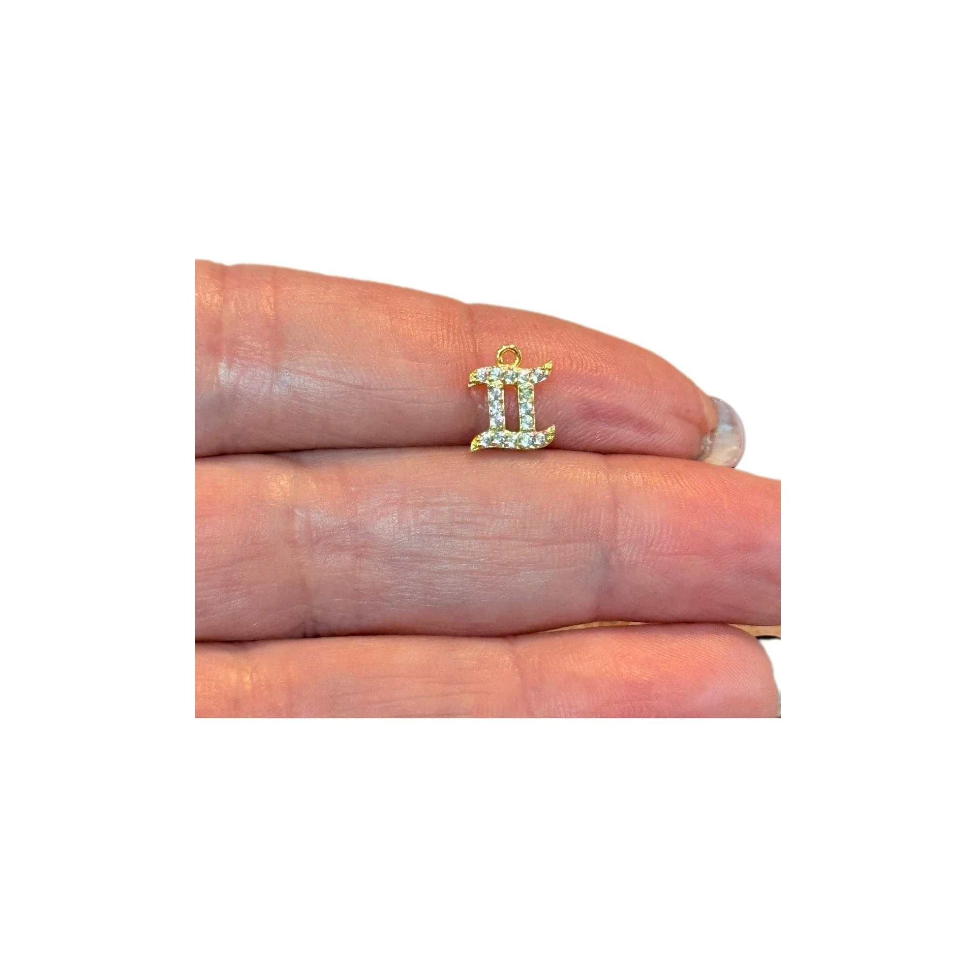24Kt Gold Plated Brass CZ Zodiac Horoscope Sign - Image 13
