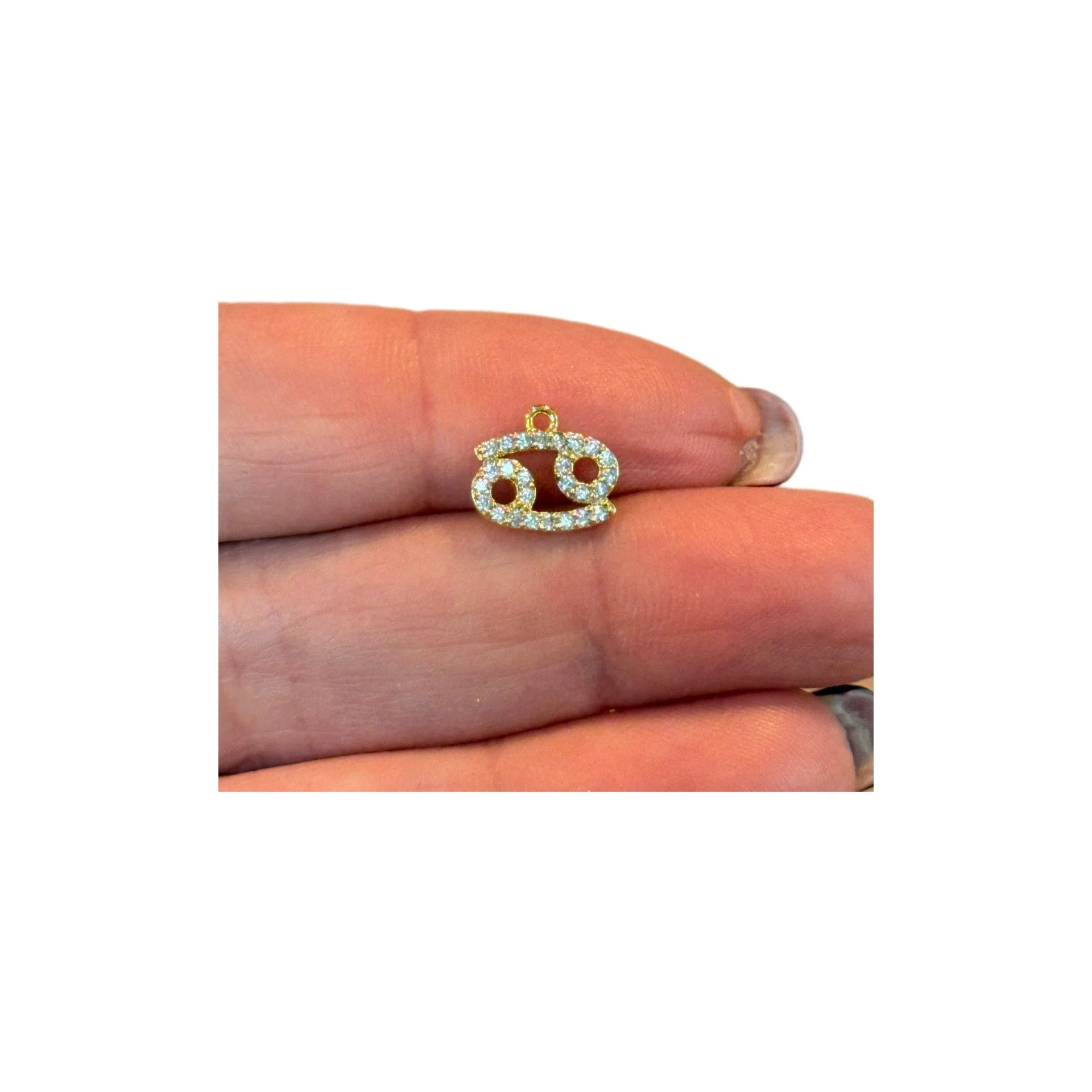 24Kt Gold Plated Brass CZ Zodiac Horoscope Sign - Image 7