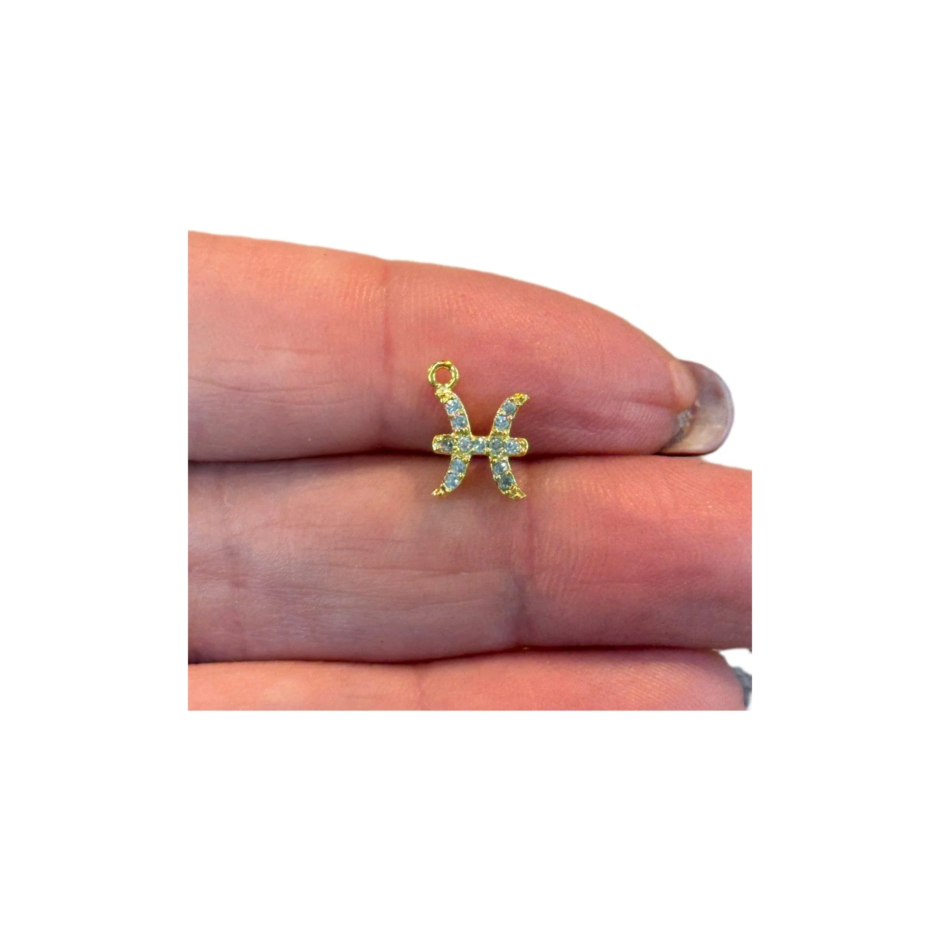 24Kt Gold Plated Brass CZ Zodiac Horoscope Sign - Image 8