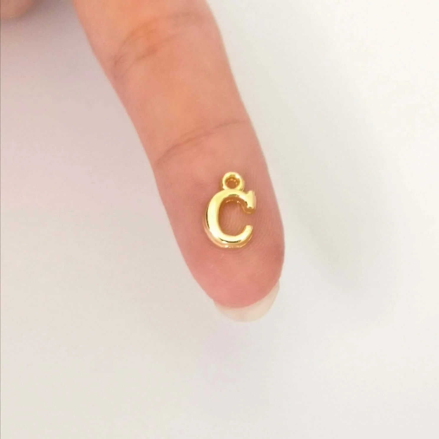 24Kt Gold Plated Brass Initial Charms - Image 4