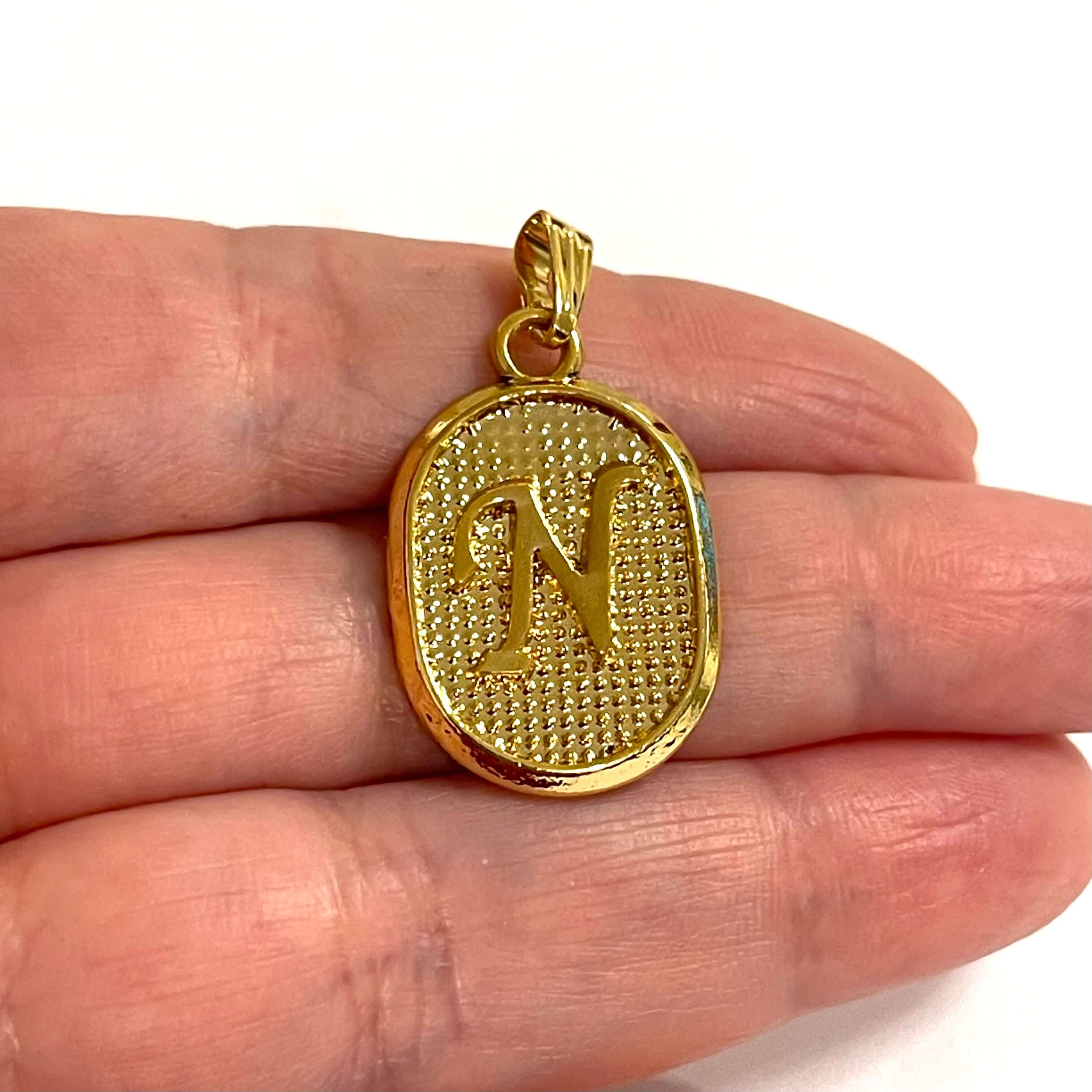 24Kt Gold Plated Brass Initial Pendants - Image 11