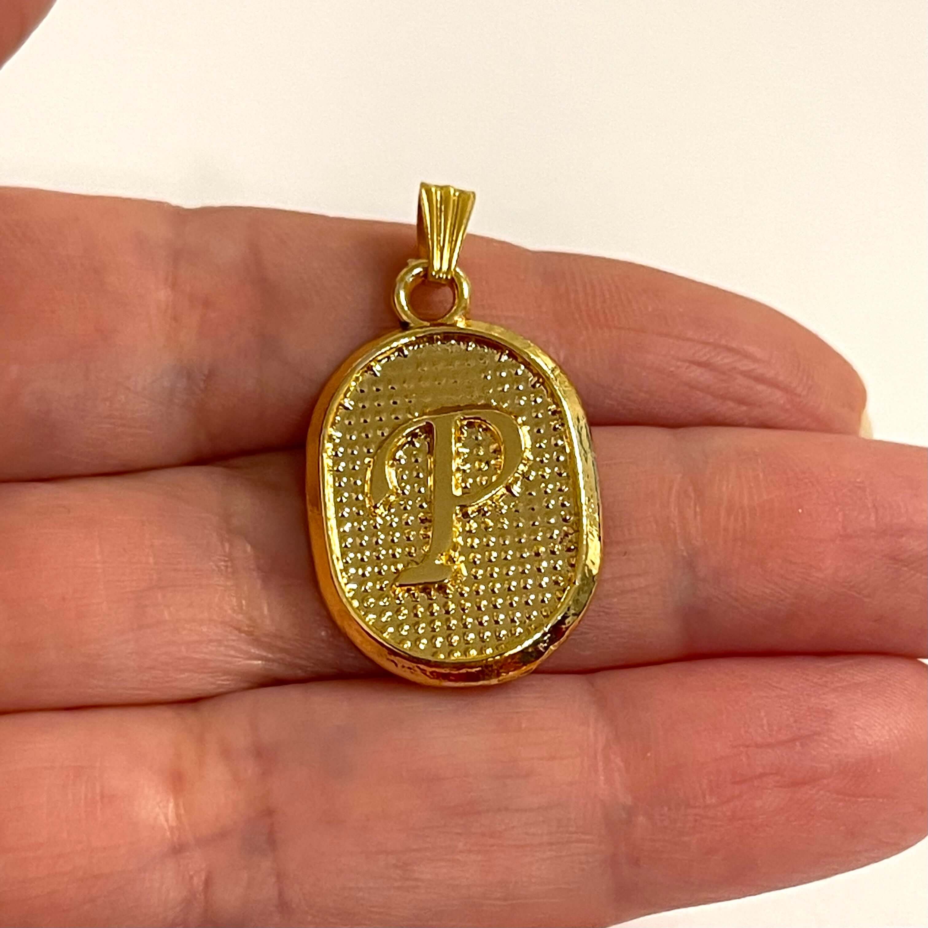 24Kt Gold Plated Brass Initial Pendants - Image 12