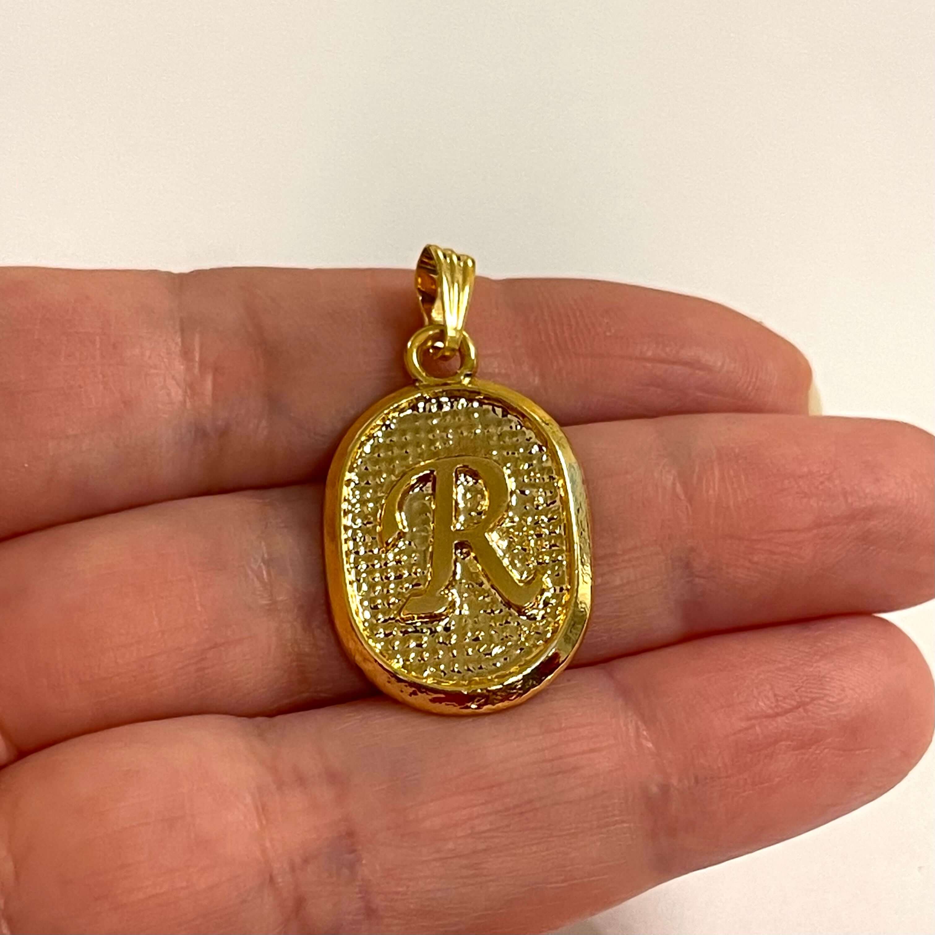 24Kt Gold Plated Brass Initial Pendants - Image 13