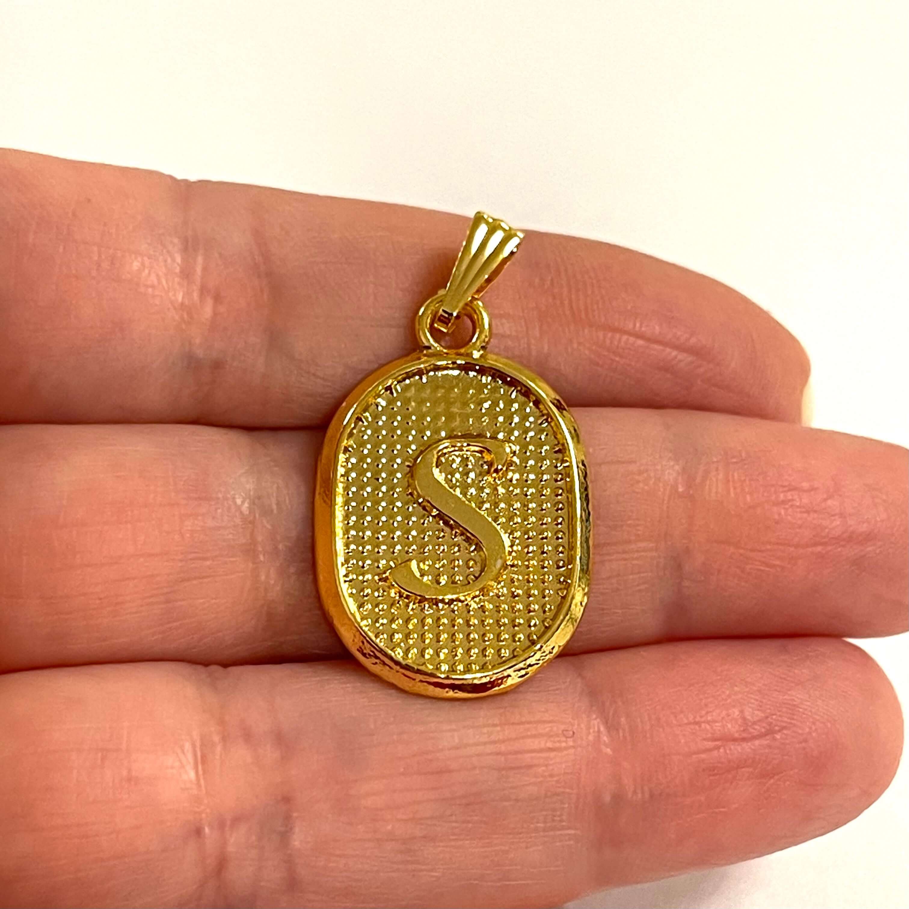24Kt Gold Plated Brass Initial Pendants - Image 14