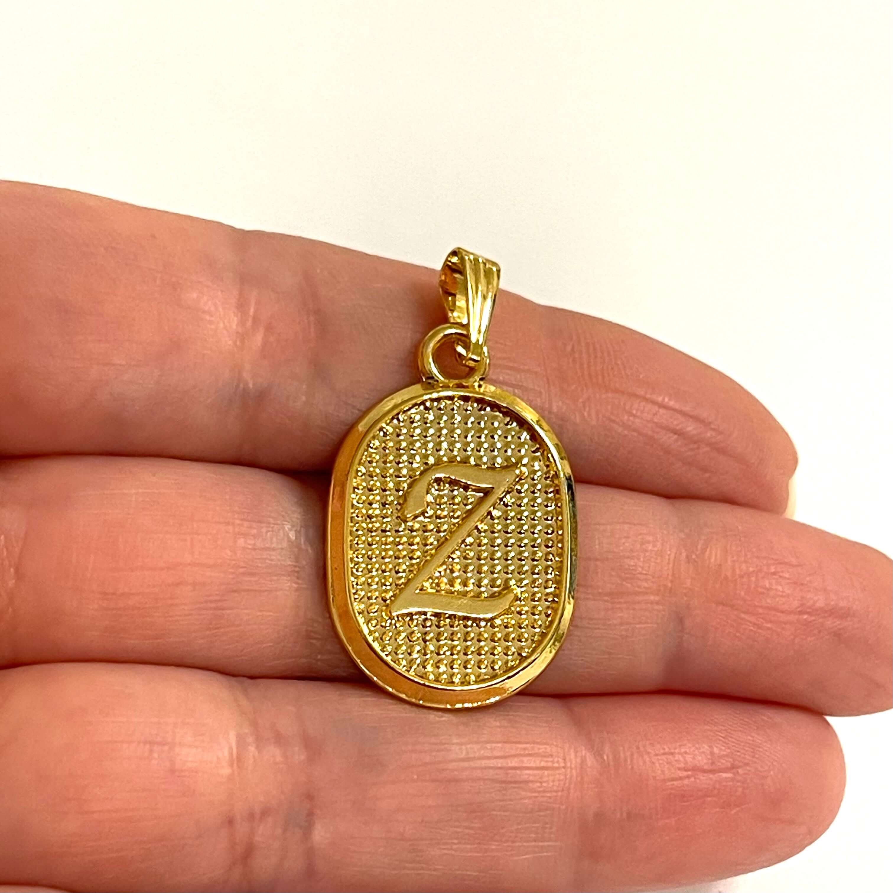 24Kt Gold Plated Brass Initial Pendants - Image 16