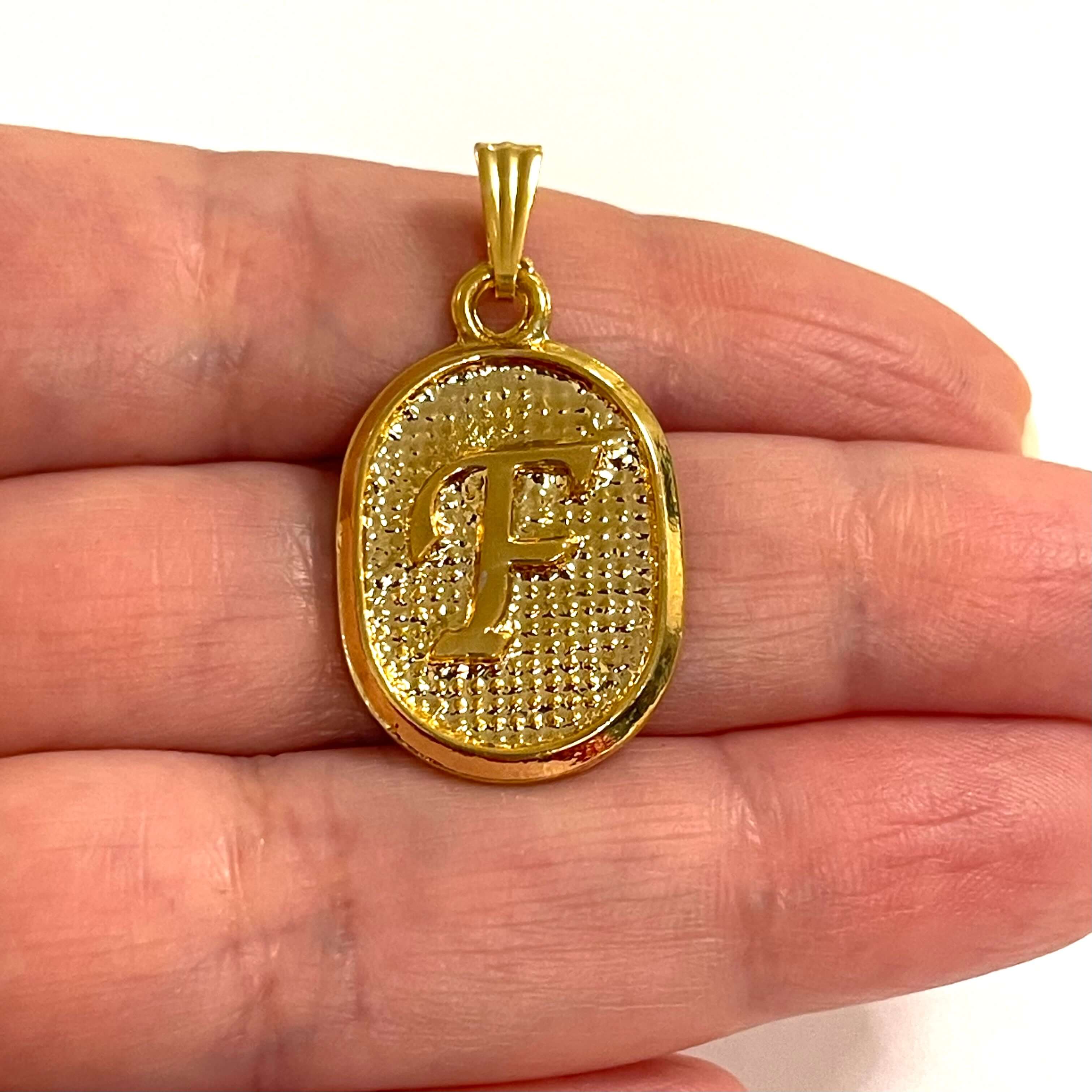 24Kt Gold Plated Brass Initial Pendants - Image 5