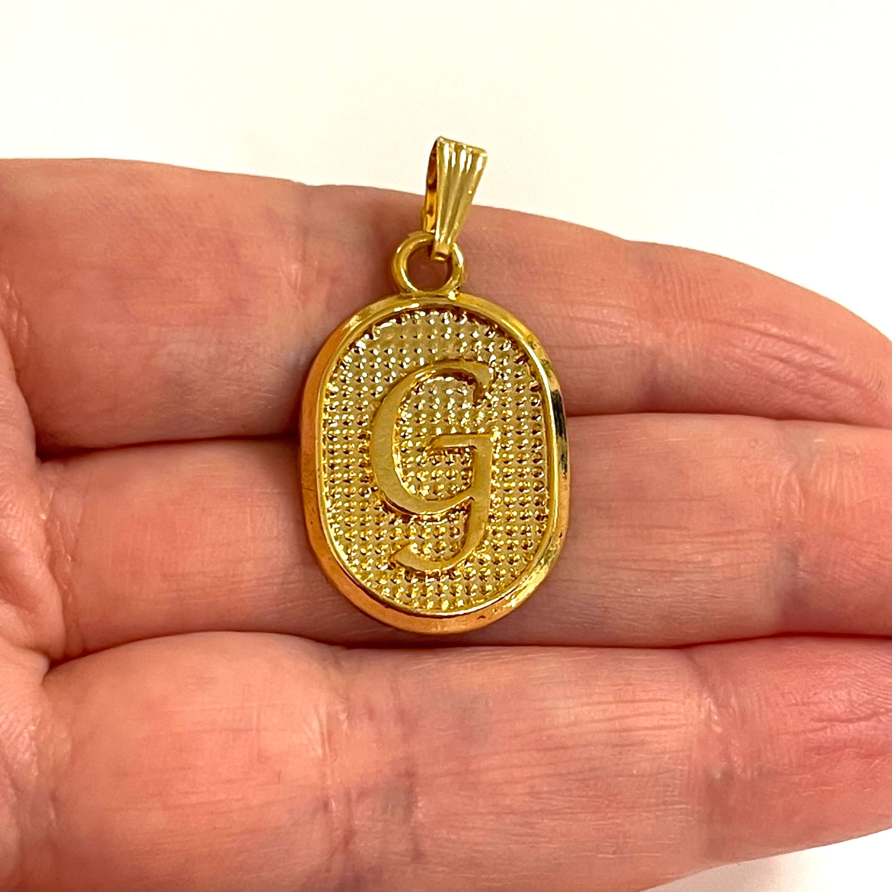 24Kt Gold Plated Brass Initial Pendants - Image 6