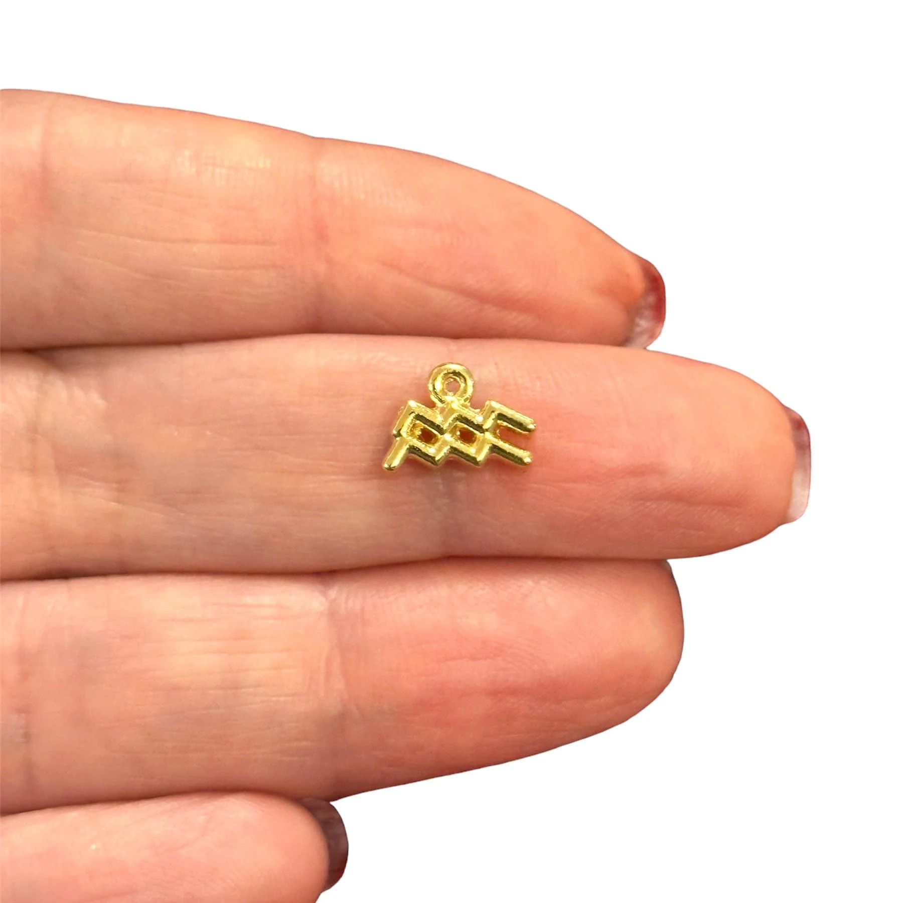 24Kt Gold Plated Brass Zodiac Horoscope Sign, - Image 3