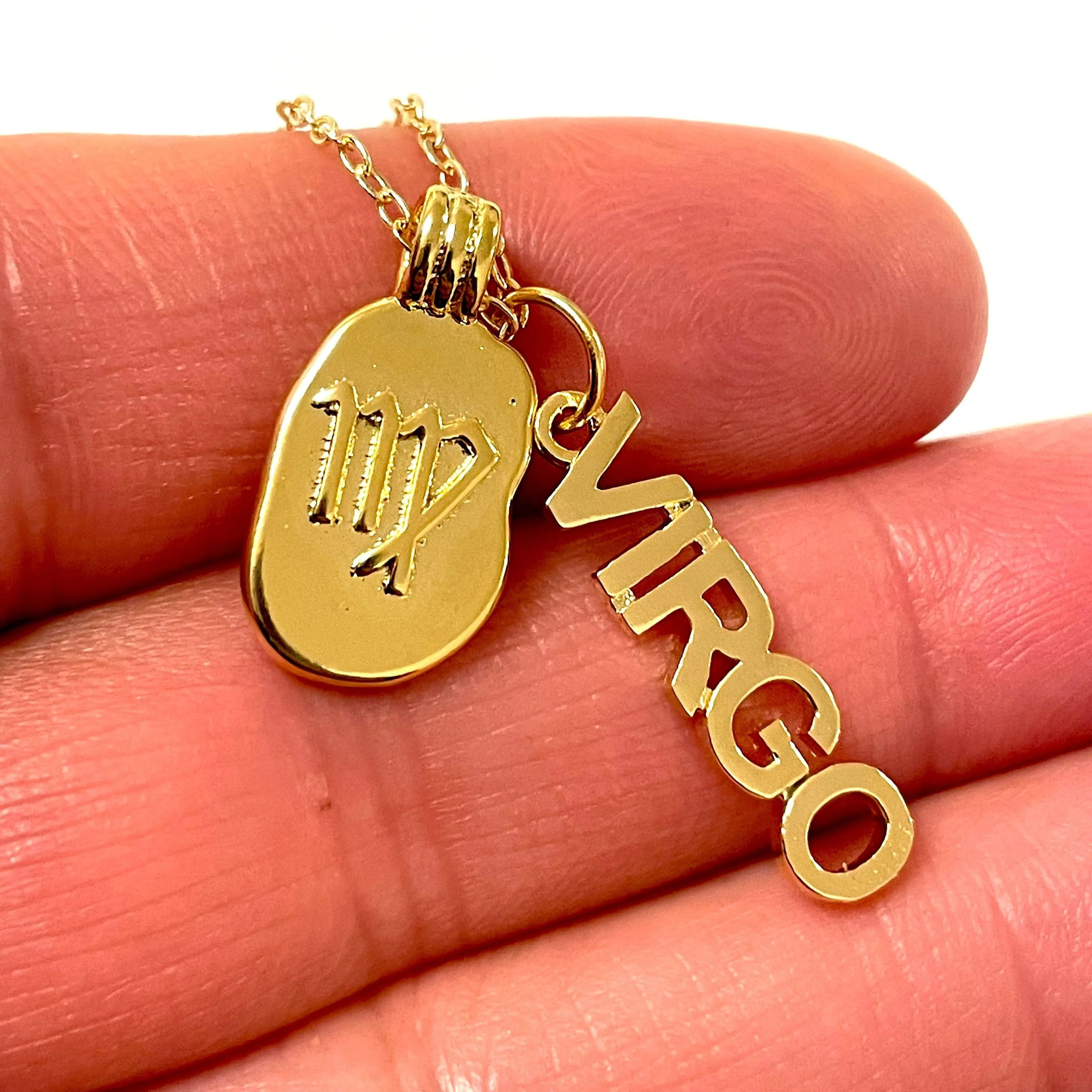 24Kt Gold Plated Brass Zodiac Horoscope Sign, Constellation Medallion Pendant, Celestial Astrology Charm for Necklace Jewelry Making-Chain&Jump Rings Not Included - Image 18