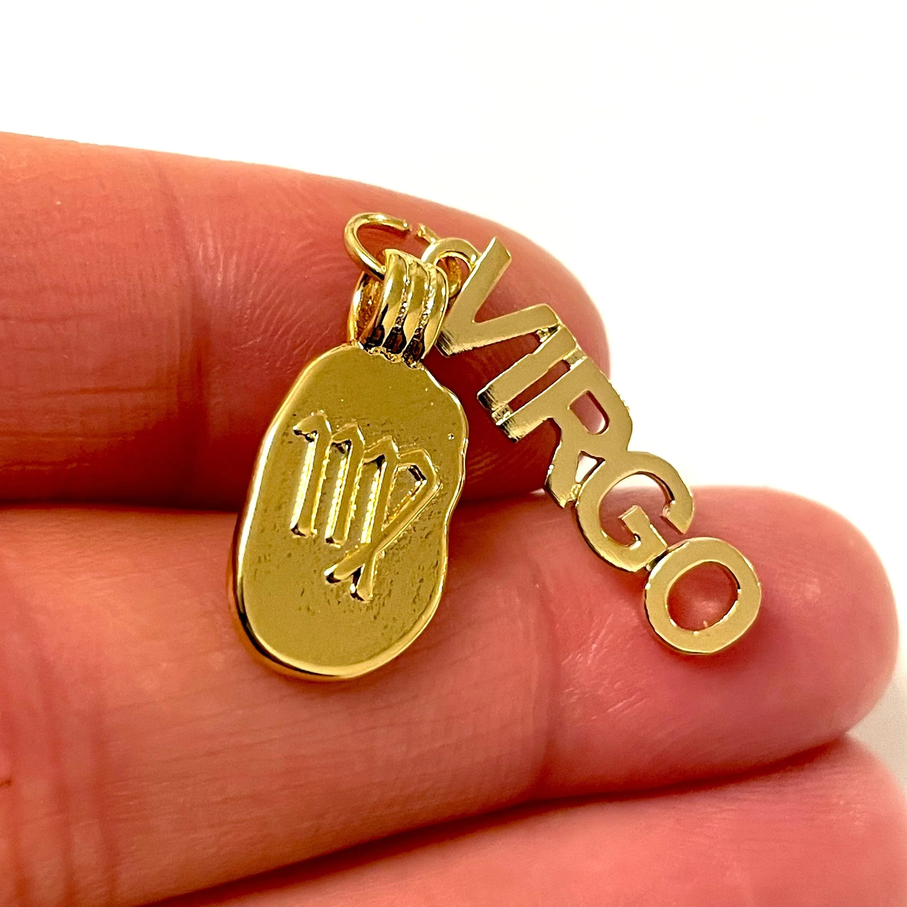 24Kt Gold Plated Brass Zodiac Horoscope Sign, Constellation Medallion Pendant, Celestial Astrology Charm for Necklace Jewelry Making-Chain&Jump Rings Not Included - Image 19