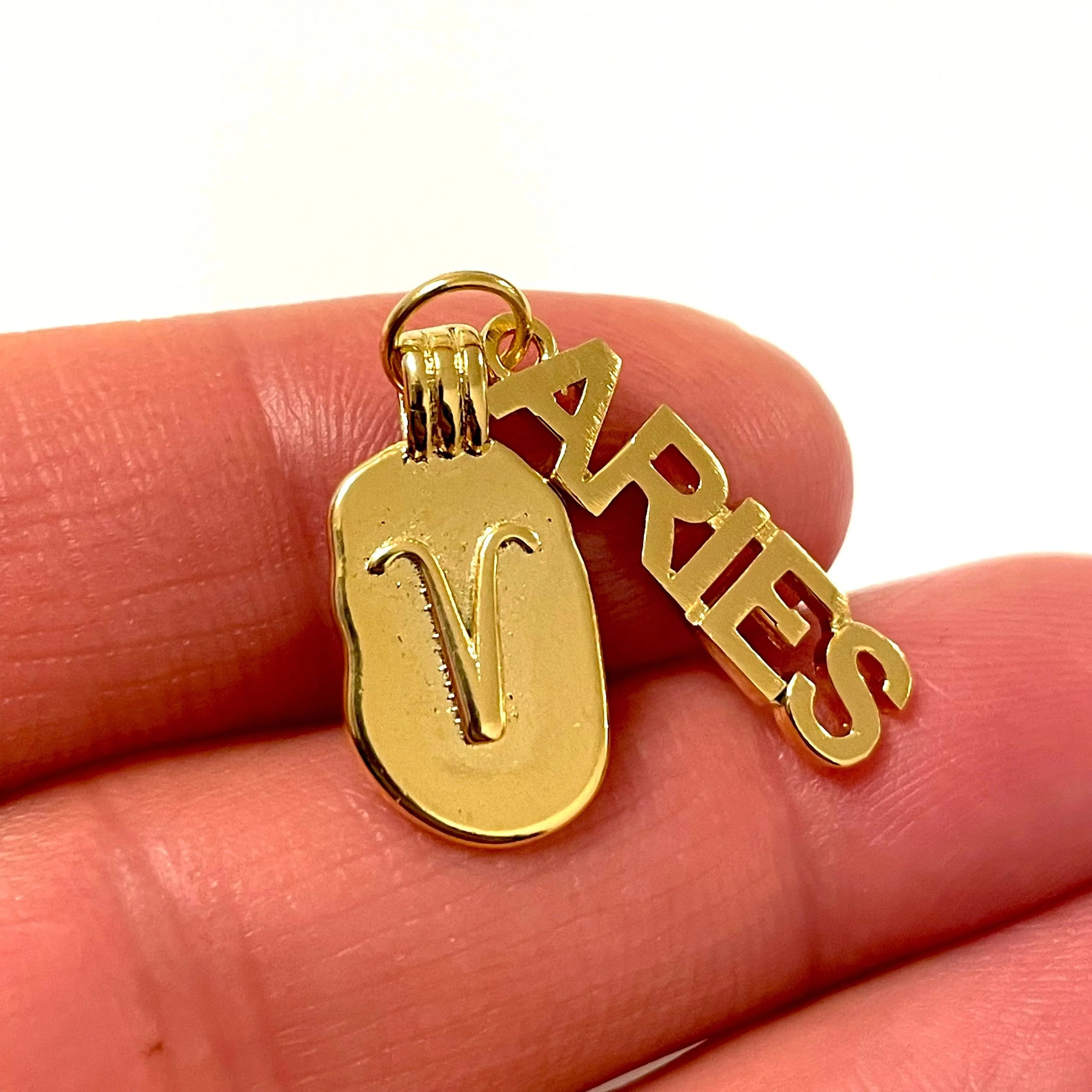 24Kt Gold Plated Brass Zodiac Horoscope Sign, Constellation Medallion Pendant, Celestial Astrology Charm for Necklace Jewelry Making-Chain&Jump Rings Not Included - Image 22