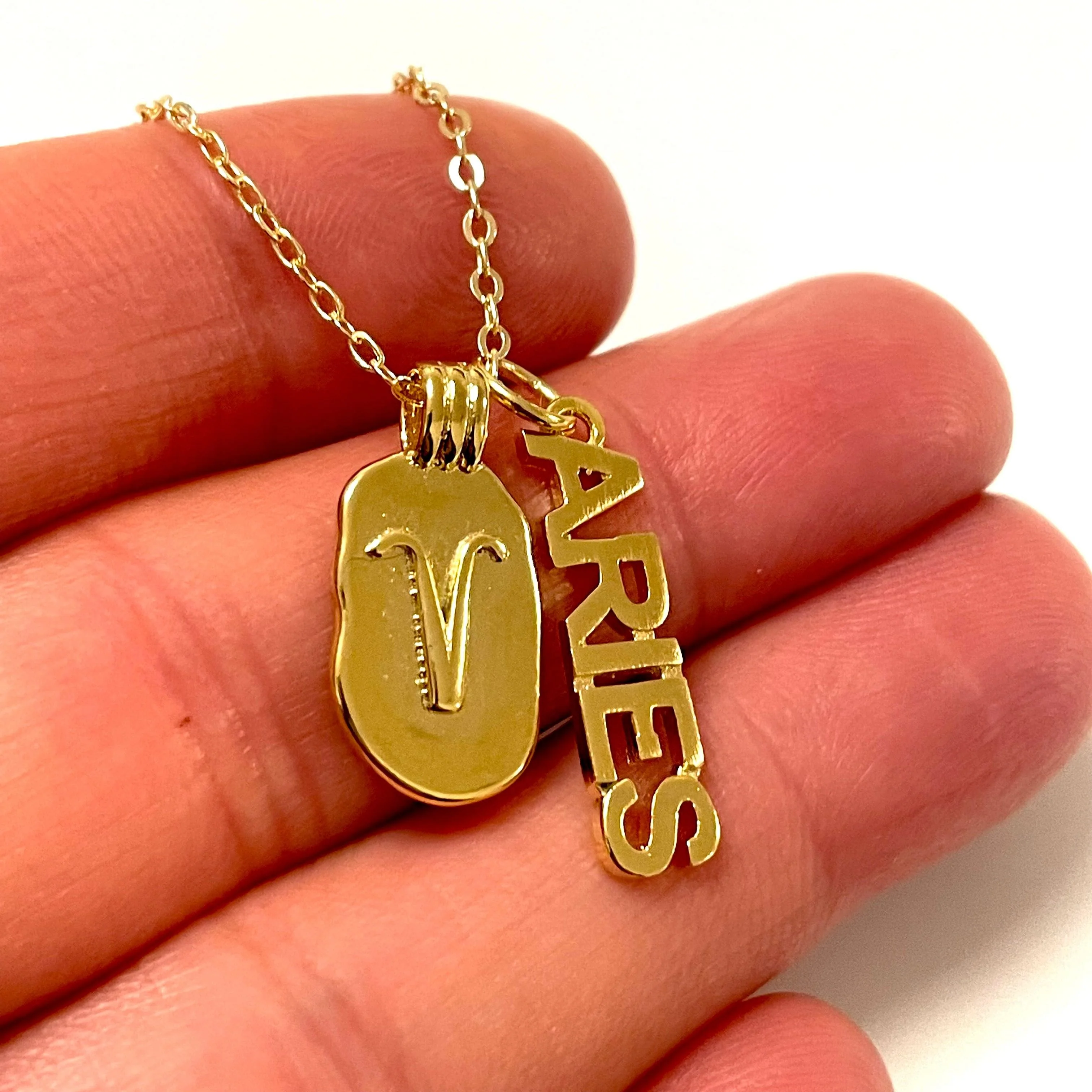 24Kt Gold Plated Brass Zodiac Horoscope Sign, Constellation Medallion Pendant, Celestial Astrology Charm for Necklace Jewelry Making-Chain&Jump Rings Not Included - Image 24