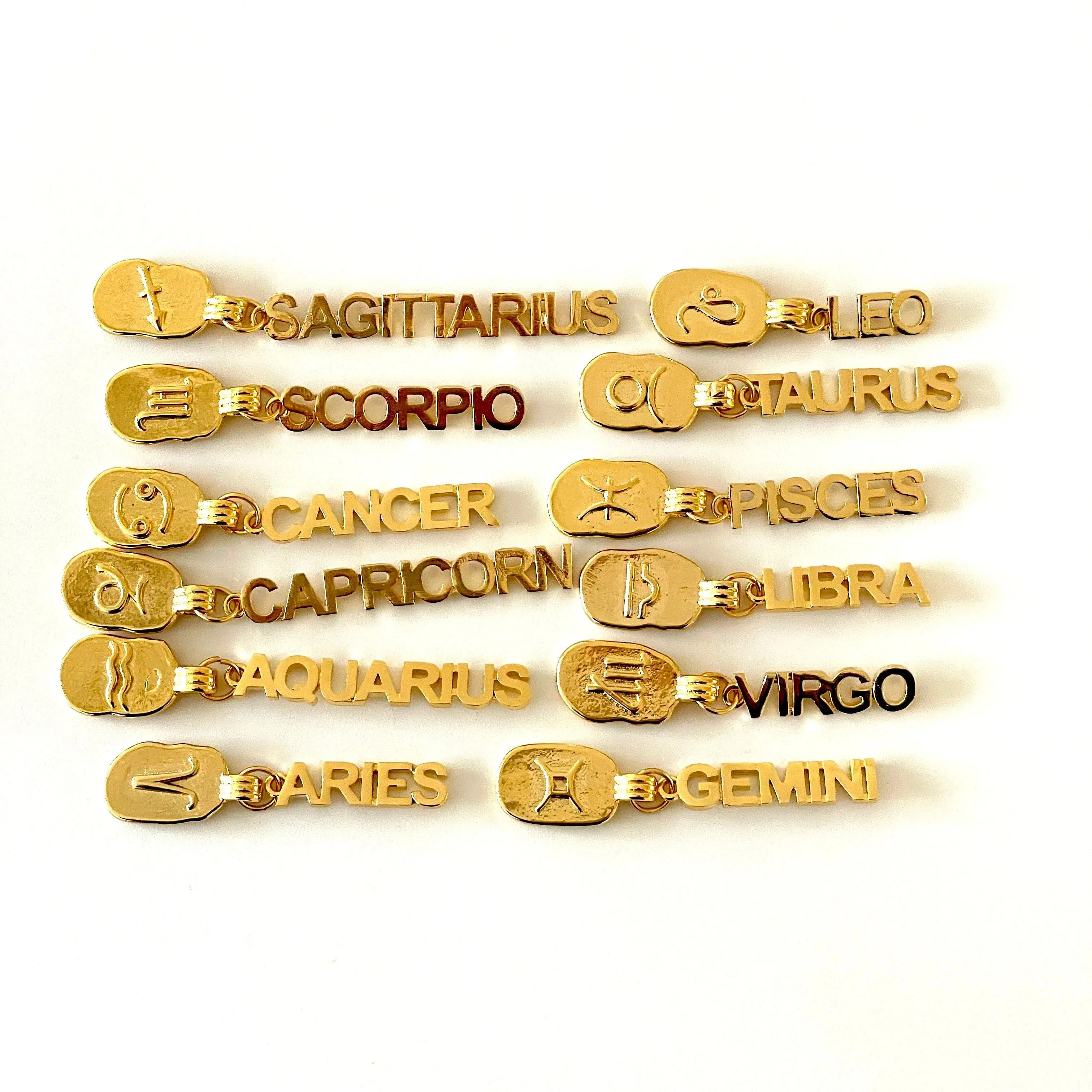 24Kt Gold Plated Brass Zodiac Horoscope Sign, Constellation Medallion Pendant, Celestial Astrology Charm for Necklace Jewelry Making-Chain&Jump Rings Not Included - Image 25