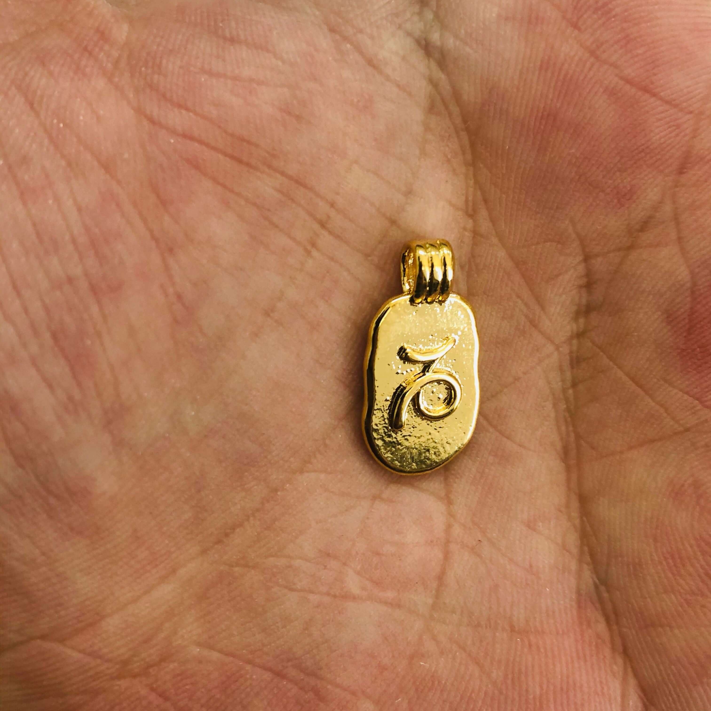24Kt Gold Plated Brass Zodiac Horoscope Sign, Constellation Medallion Pendant, Celestial Astrology Charm for Necklace Jewelry Making - Image 17