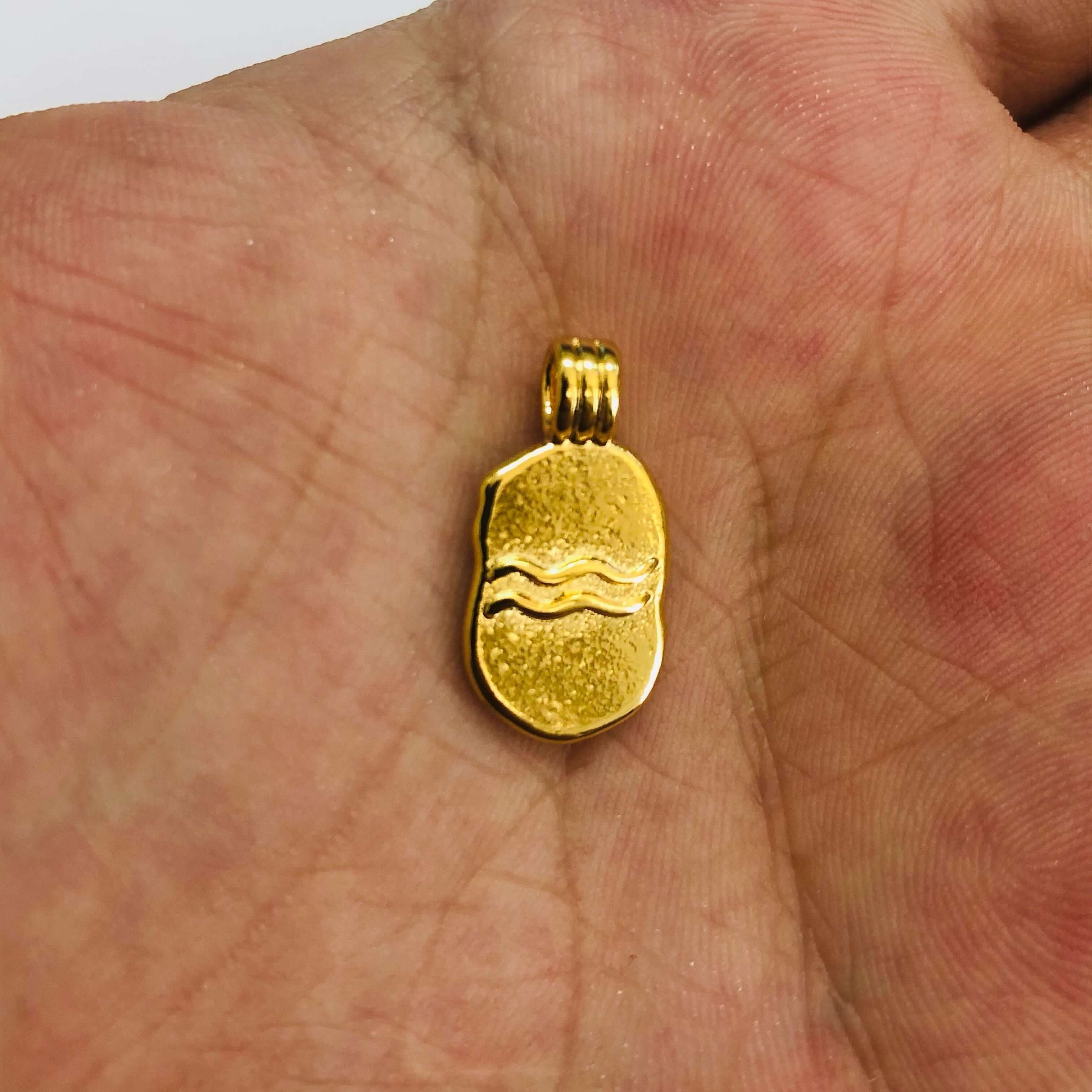 24Kt Gold Plated Brass Zodiac Horoscope Sign, Constellation Medallion Pendant, Celestial Astrology Charm for Necklace Jewelry Making - Image 22