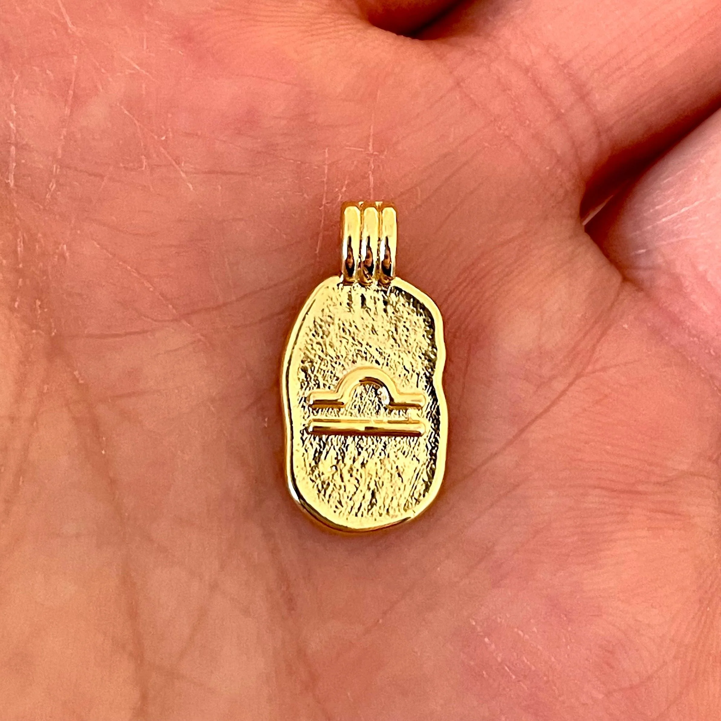 24Kt Gold Plated Brass Zodiac Horoscope Sign, Constellation Medallion Pendant, Celestial Astrology Charm for Necklace Jewelry Making - Image 25