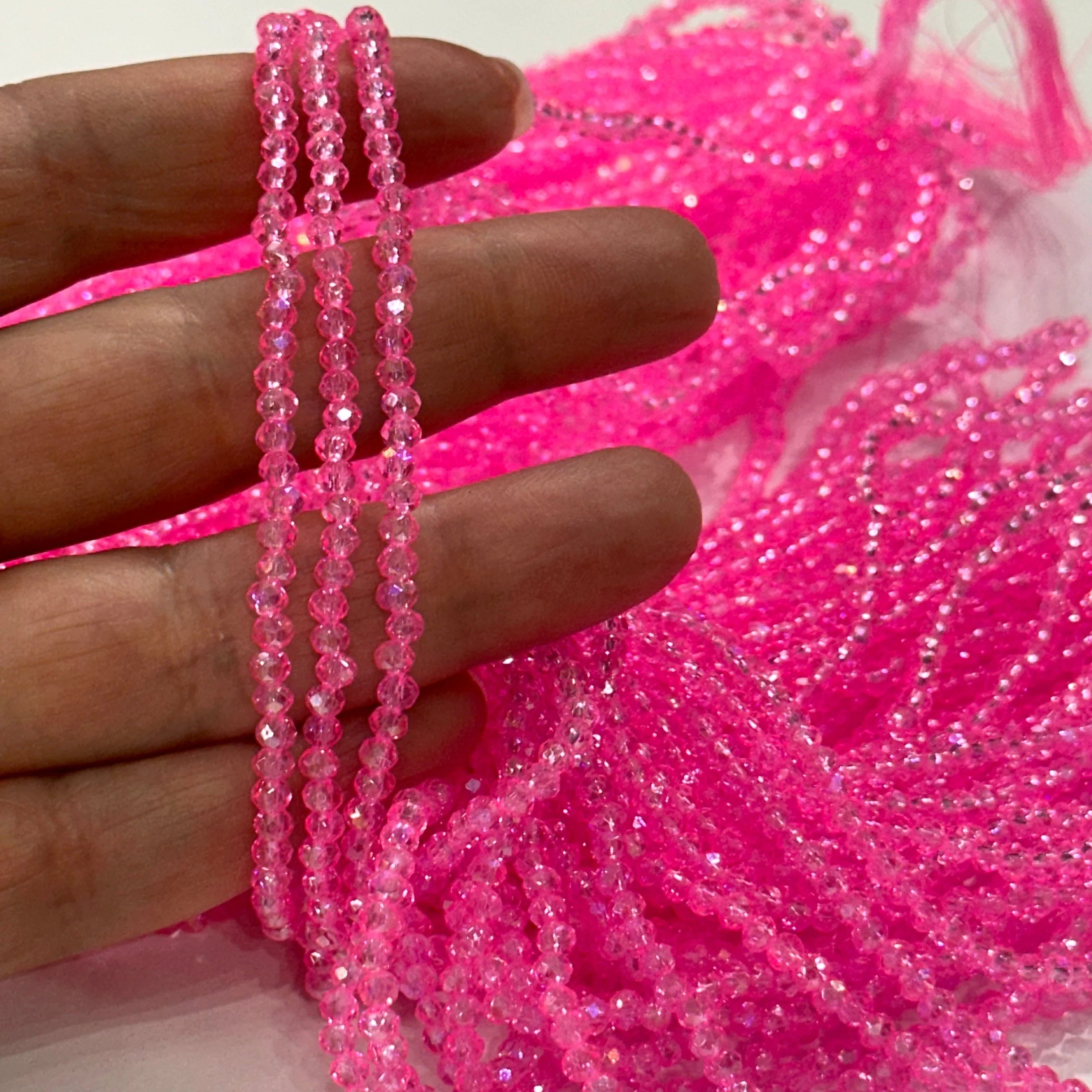 2mm Crystal rondelle beads strand 170 pcs, PBC2C127