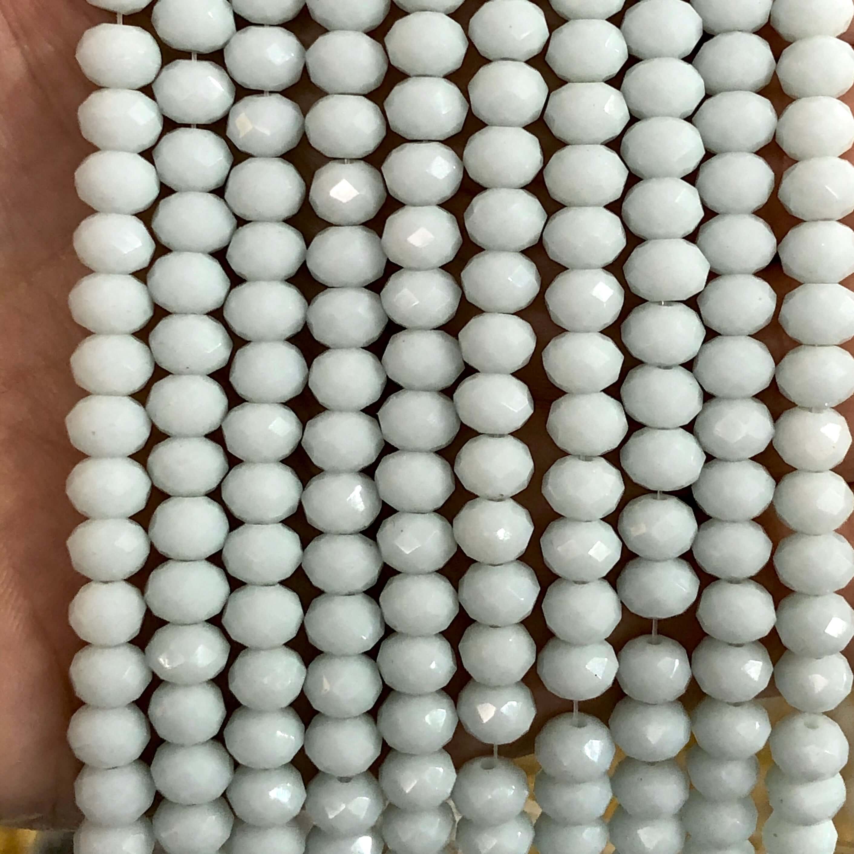Crystal faceted rondelle 6mm Beads, PBC6C110,