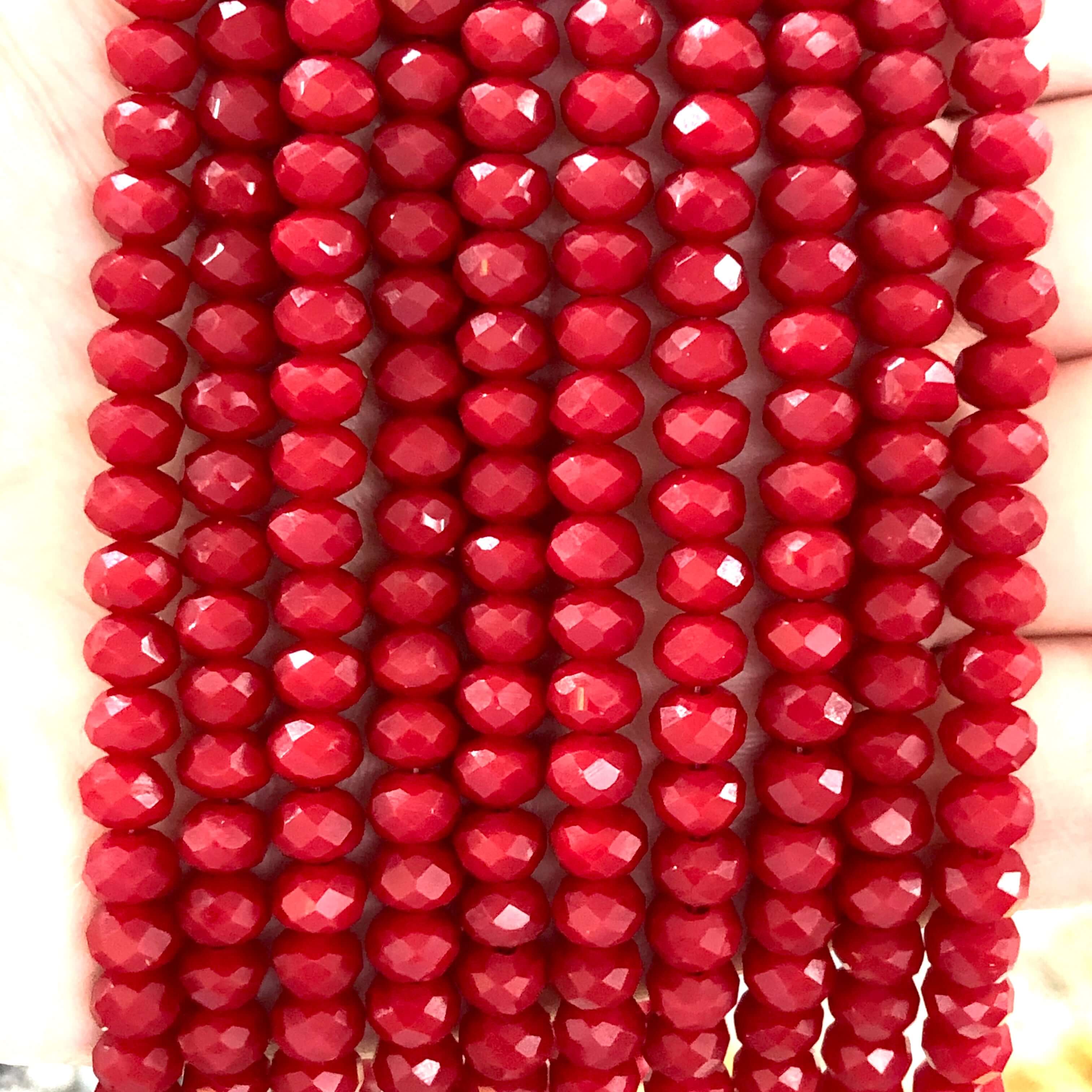 Crystal faceted rondelle 6mm Beads, PBC6C117