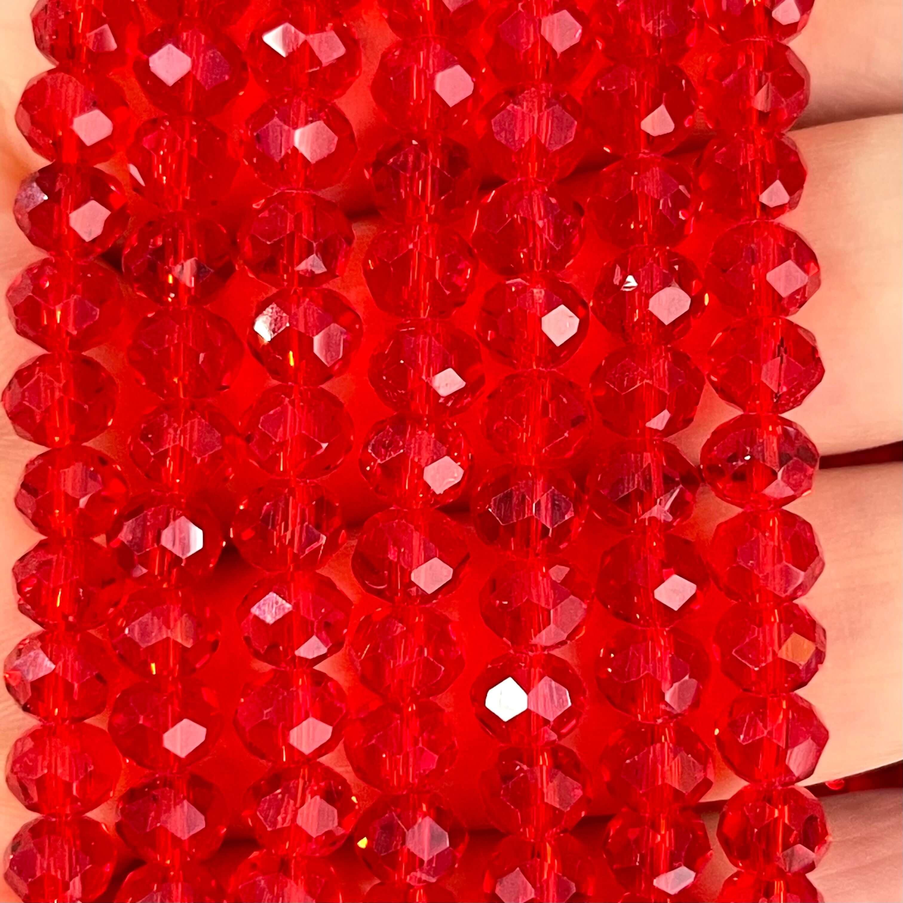 Crystal faceted rondelle 6mm Beads, PBC6C126