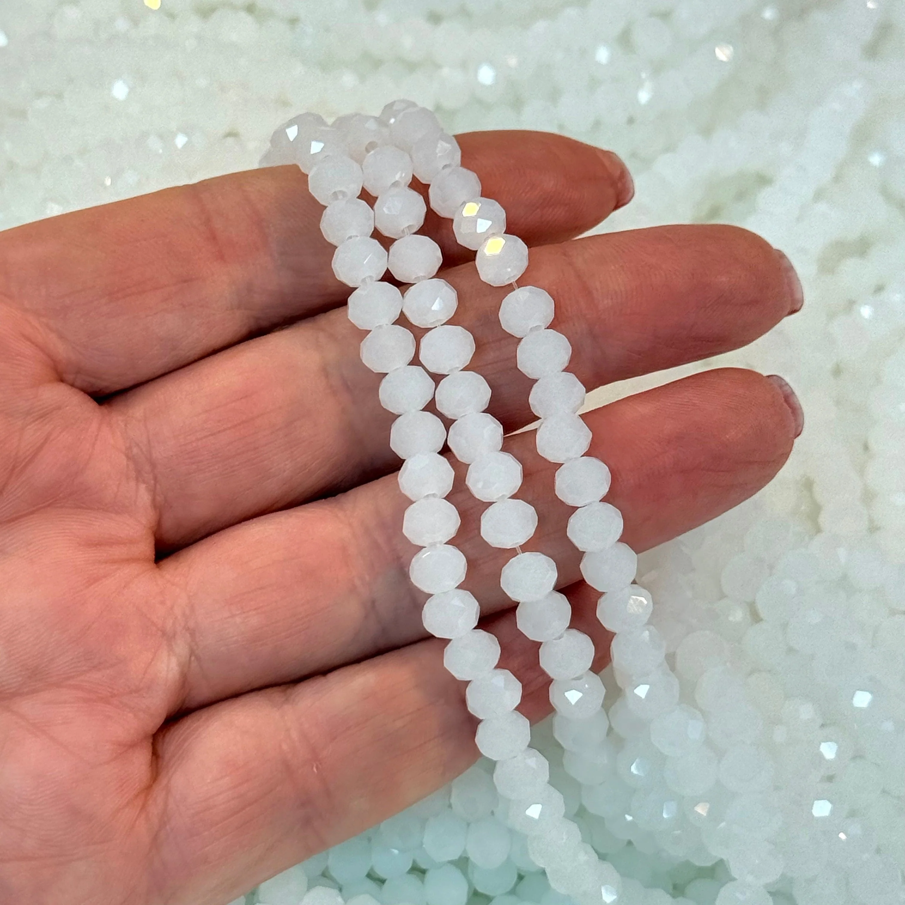 6mm Crystal faceted rondelle beads, PBC6C156