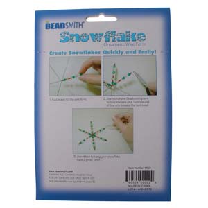 Christmas Snowflake Ornament Wire Form Set Assorted Pack of 3.75''-4.5''-6"-9.5-11.5-15cm,Christmas Decoration DIY Kit - Image 4