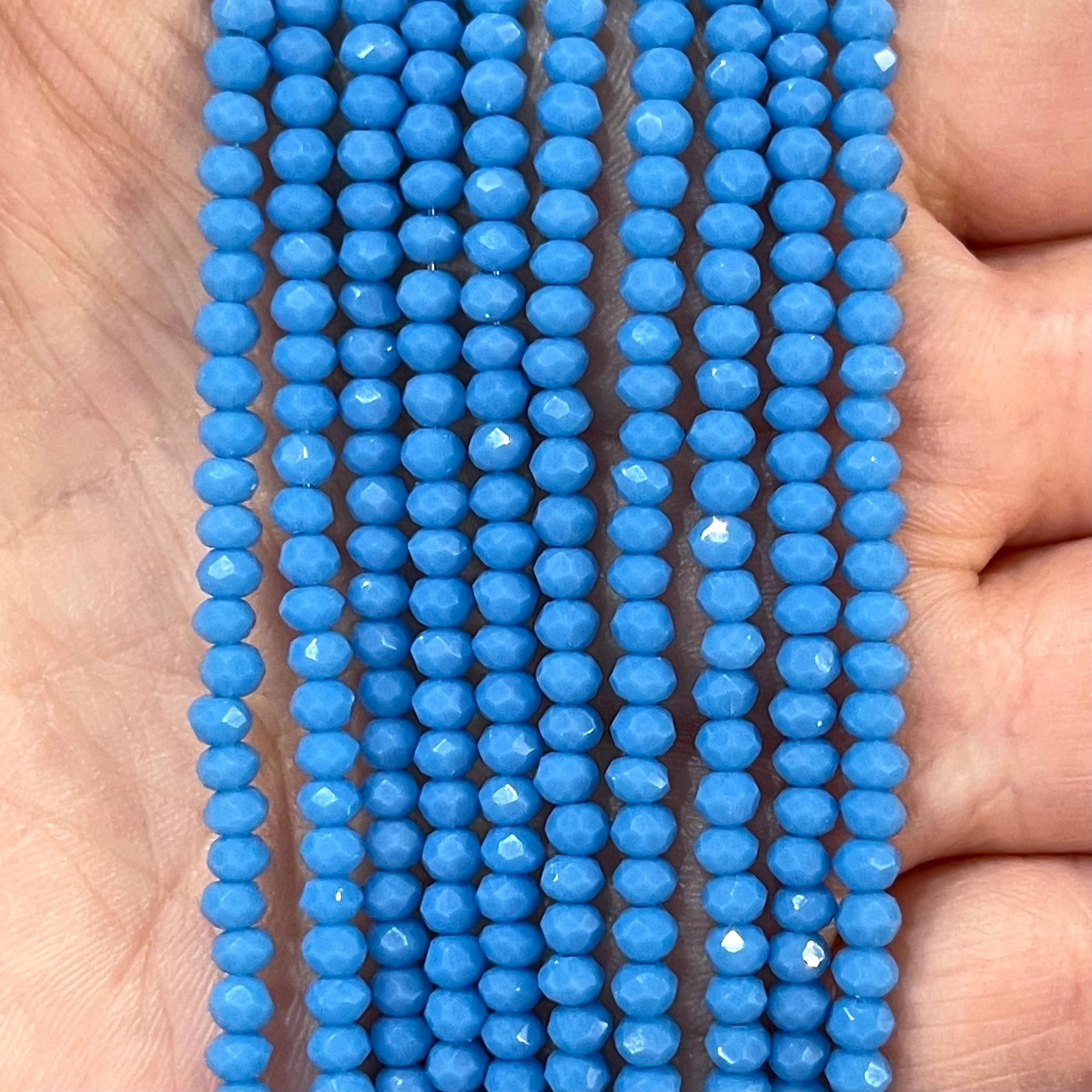 Crystal faceted rondelle 3mm Beads, PBC3C17