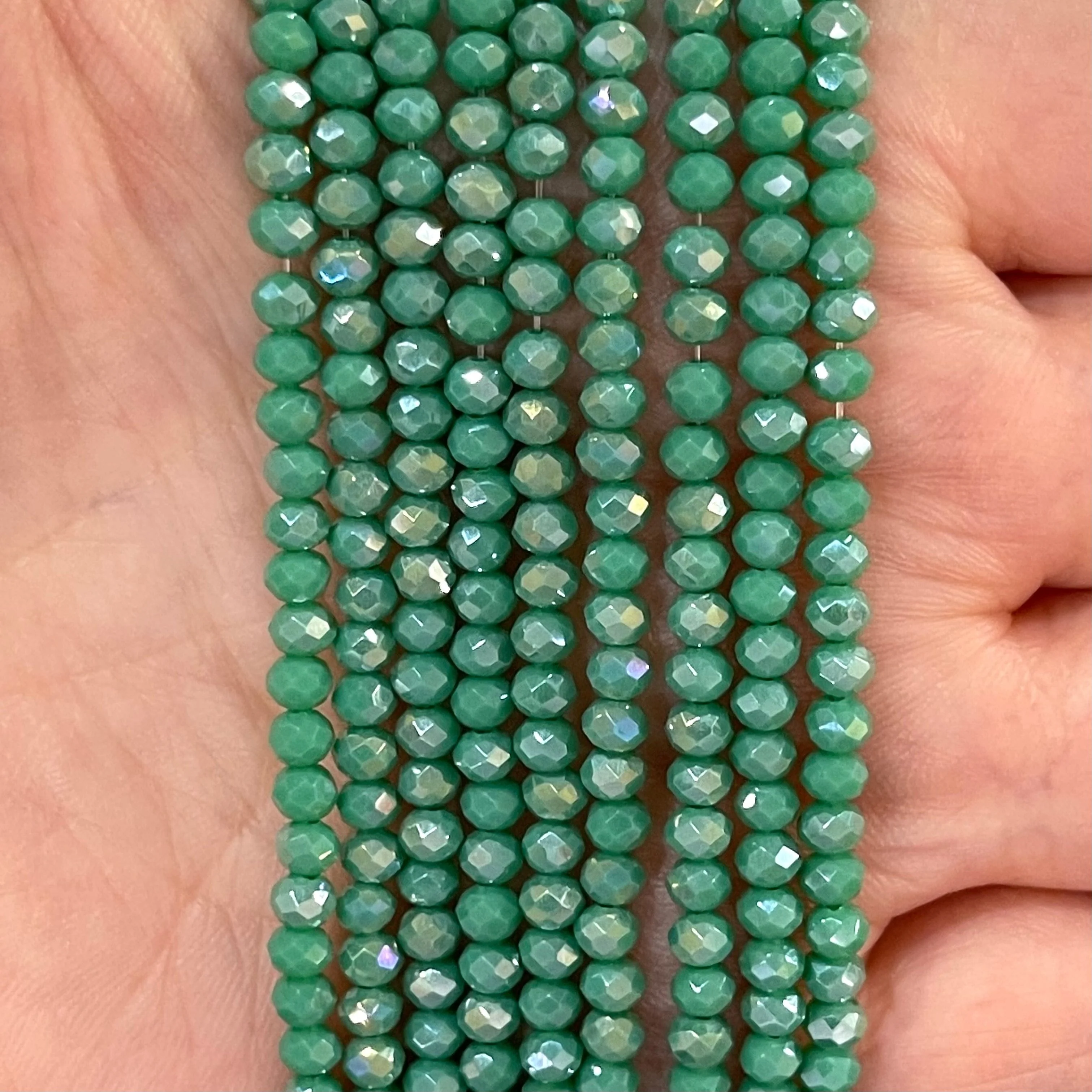 Crystal faceted rondelle 3mm Beads, PBC3C33