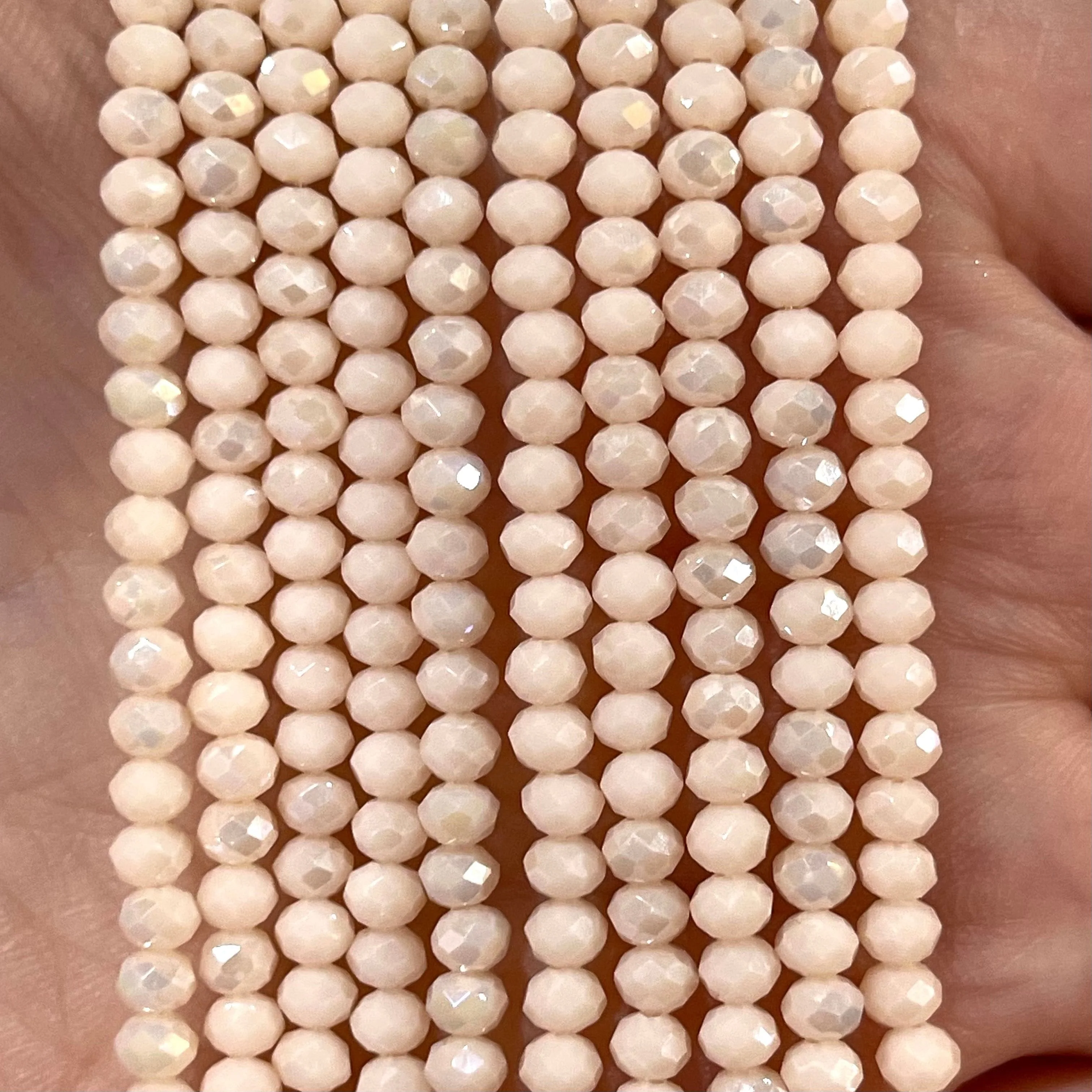 Crystal faceted rondelle 3mm Beads, PBC3C49