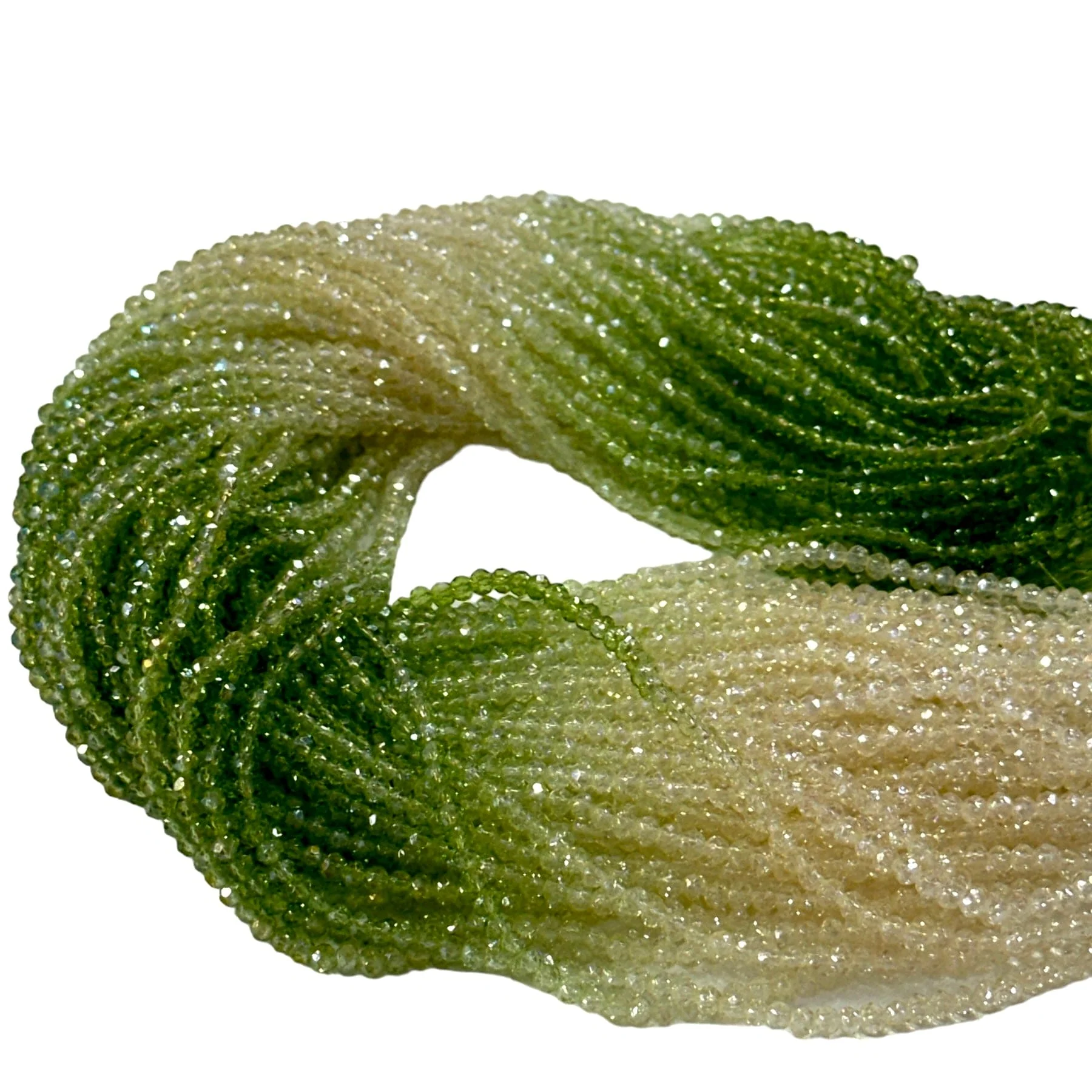 Crystal faceted rondelle 3mm Beads, PBC3C107 - Image 2