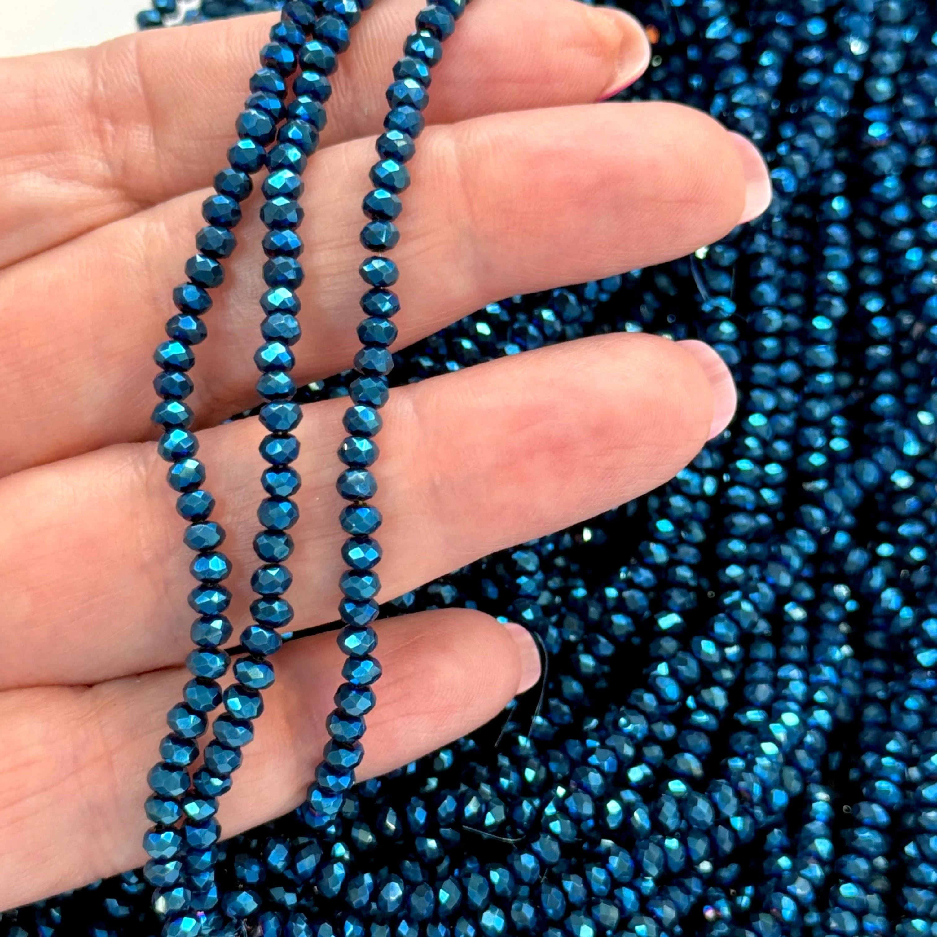 Crystal faceted rondelle 3mm Beads, PBC3C127