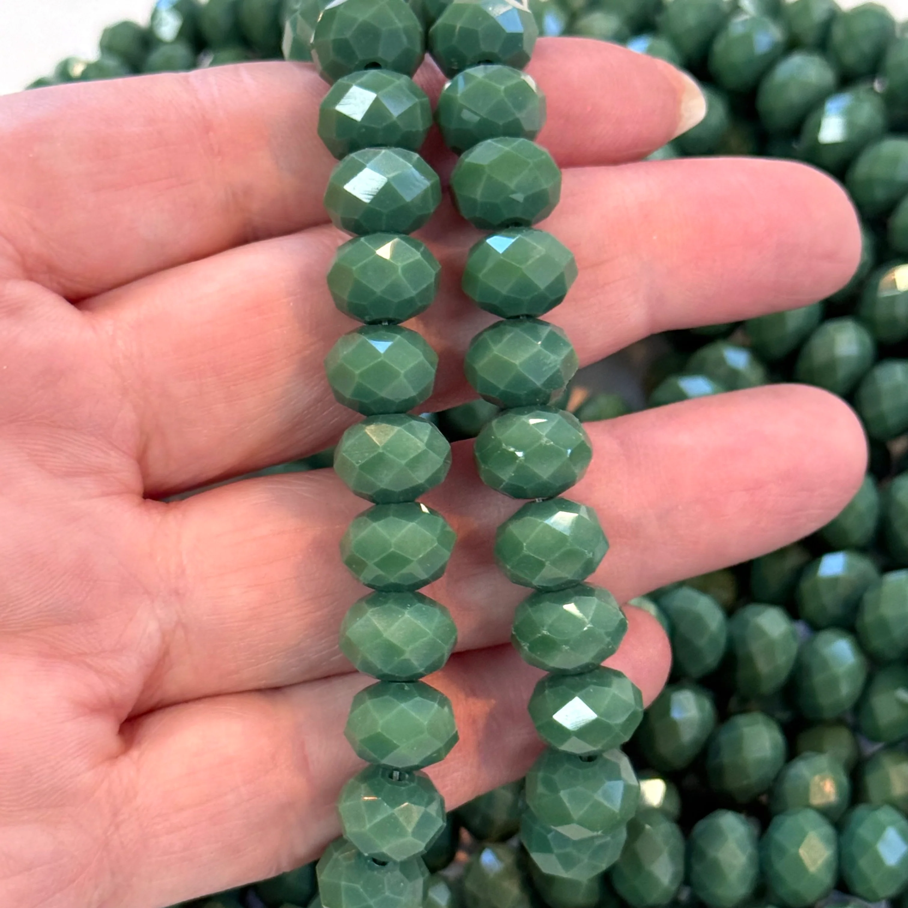 Crystal faceted rondelle - 72 pcs - 10 mm - full strand - PBC10C1