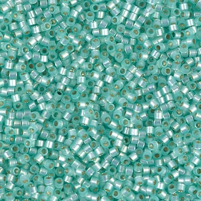DB0626 Silver Lined Light Aqua Green Alabaster Dyed, Miyuki Delica 11/0