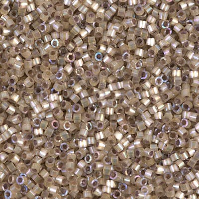 DB0680 Dyed Smokey Quartz Silk Satin, Miyuki Delica 11/0