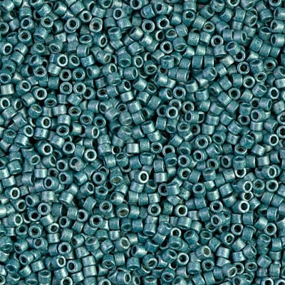 DB1847F Duracoat Galvanized Matted Dark Sea Foam, Miyuki Delica 11/0