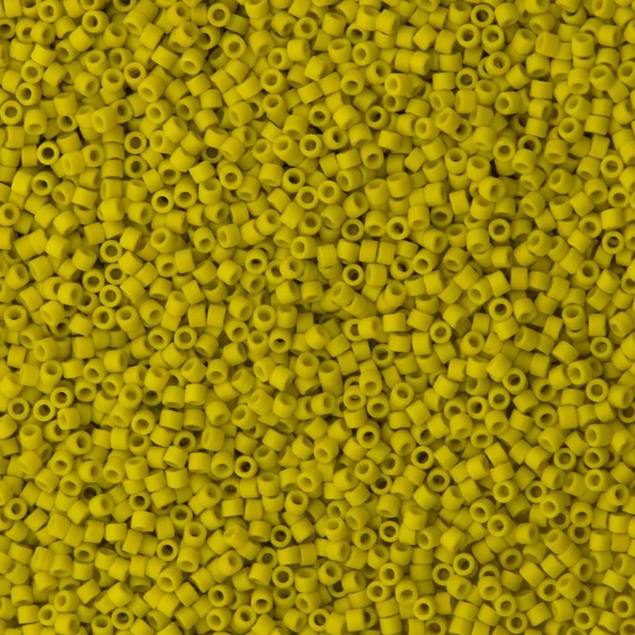 DB2283 - Matted Opaque Glazed Citron, Miyuki Delica 11/0