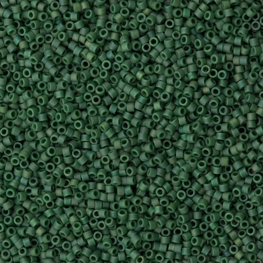 DB2311 - Matted Opaque Glazed Turtle Green AB, Miyuki Delica 11/0