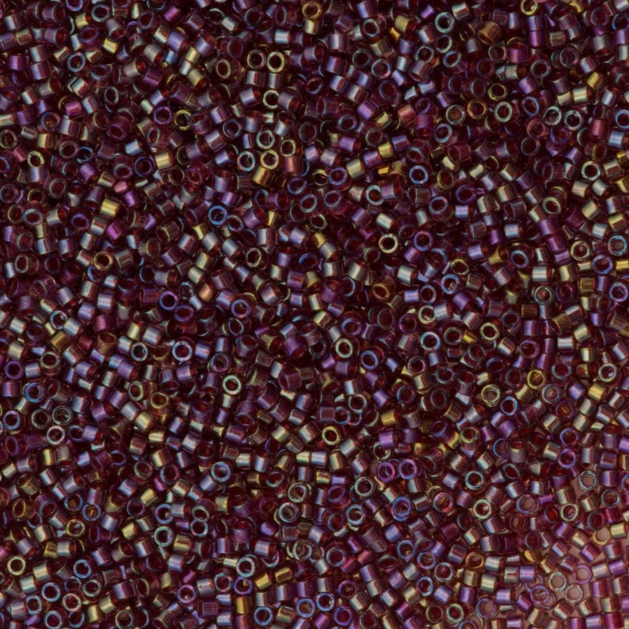 DB2375 Fancy Lined Rust, Miyuki Delica 11/0