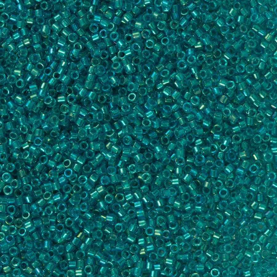DB2380 Fancy Lined Teal Green, Miyuki Delica 11/0