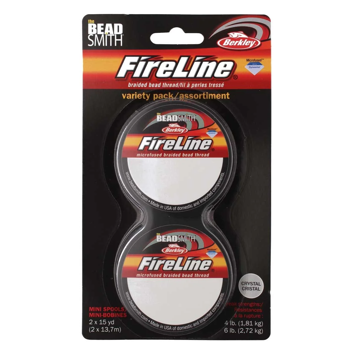 FIRELINE Crystal Beading Thread – 4LB & 6LB, 15 Yards per Spool (2-Pack) - Image 6