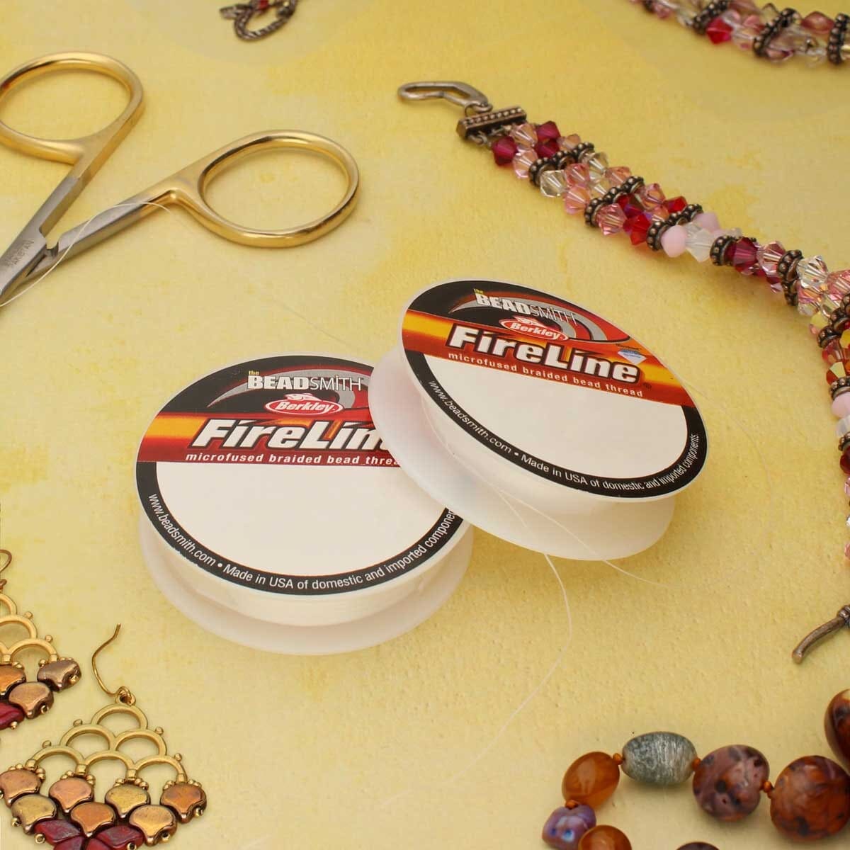 FIRELINE Crystal Beading Thread – 4LB & 6LB, 15 Yards per Spool (2-Pack) - Image 8