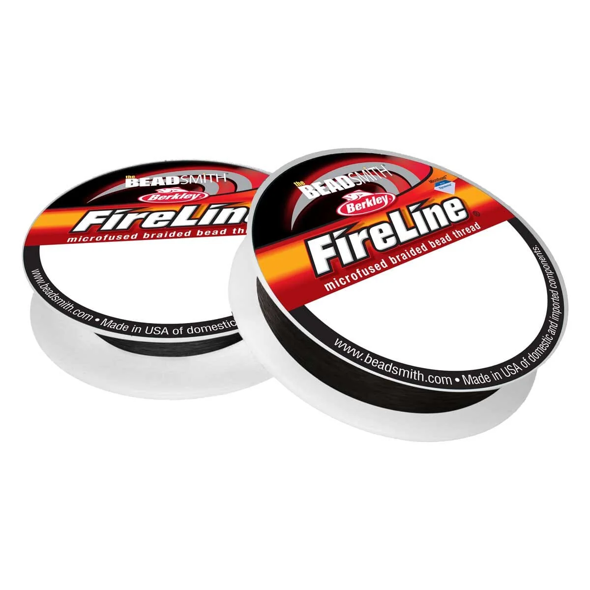 FIRELINE Smoke Grey Beading Thread – 4LB & 6LB, 15 Yards per Spool (2-Pack) - Image 4